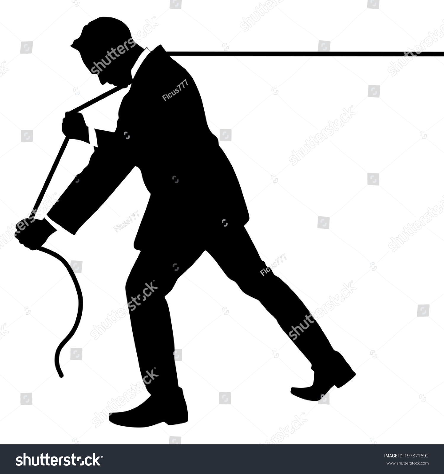 clipart man pulling rope - photo #26