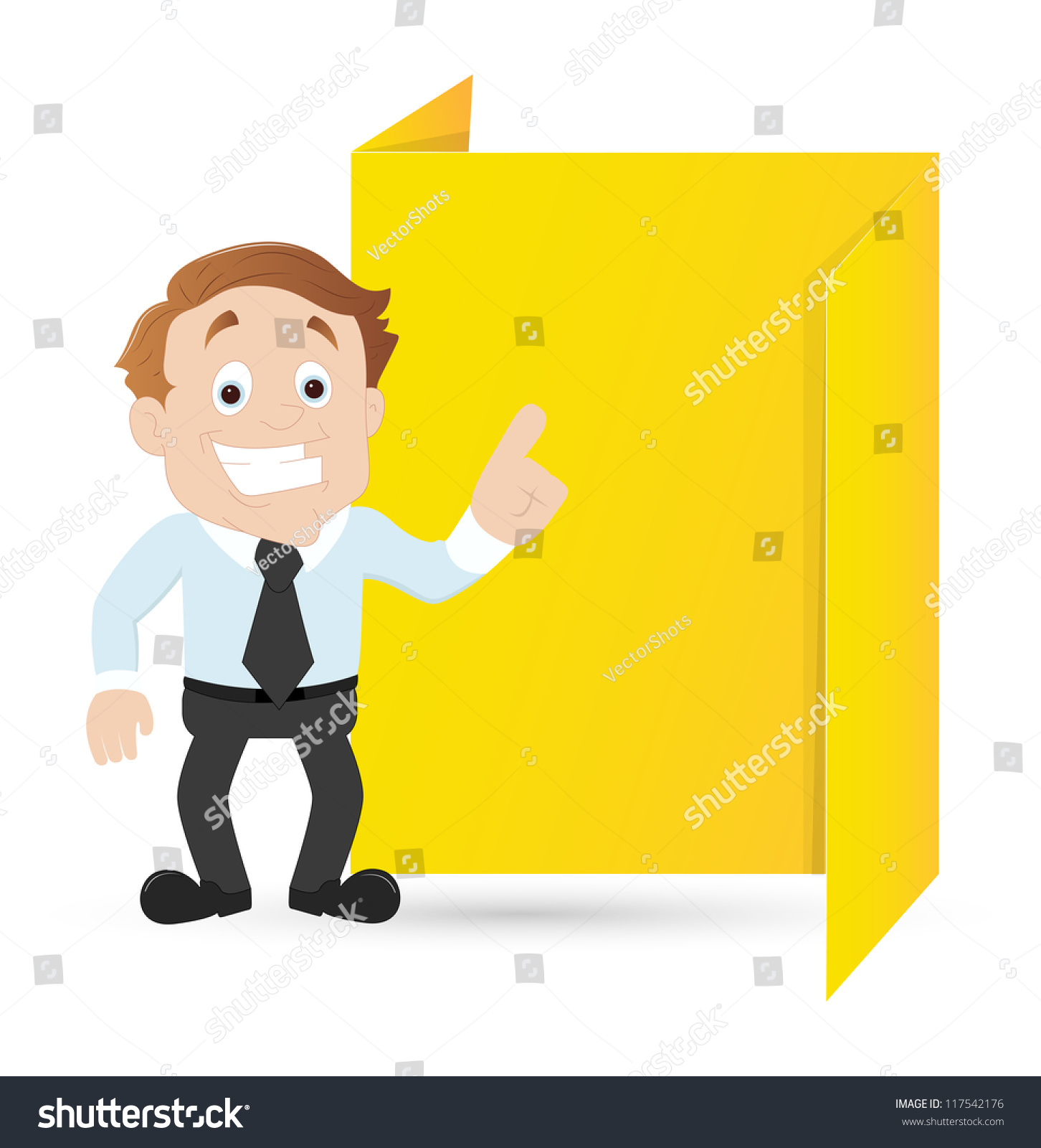 Businessman Cartoon Character Stock Vector Illustration 117542176