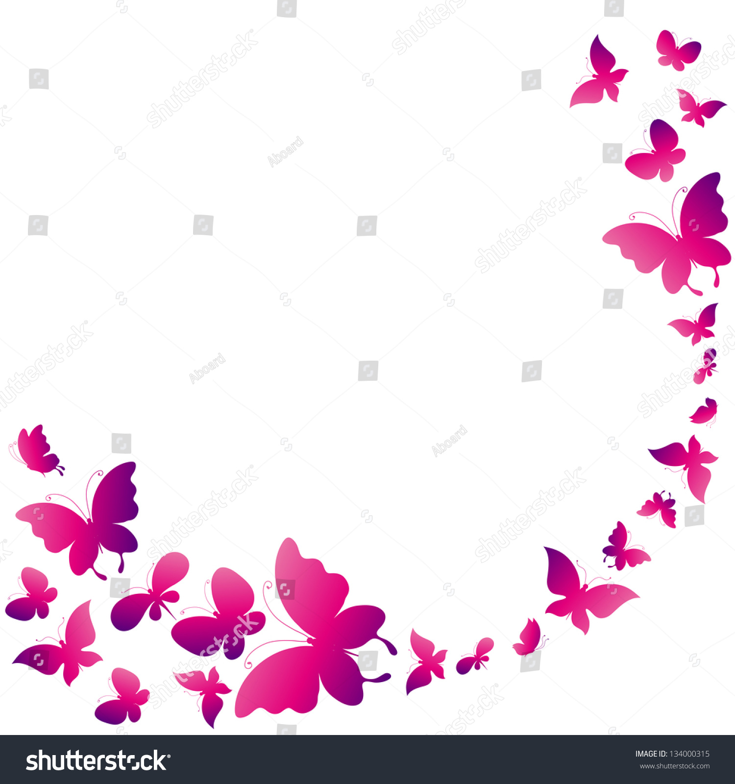 Butterflies Design Vector - 134000315 : Shutterstock