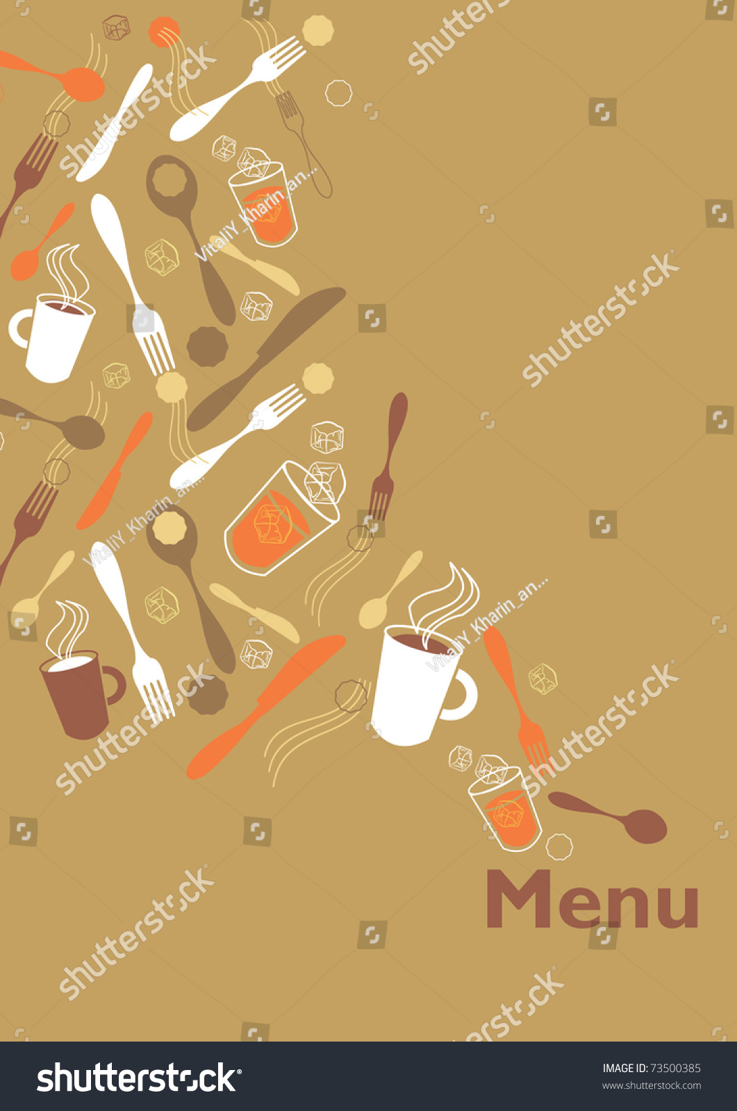 Cafe Breakfast Menu Background Stock Vector Illustration 73500385