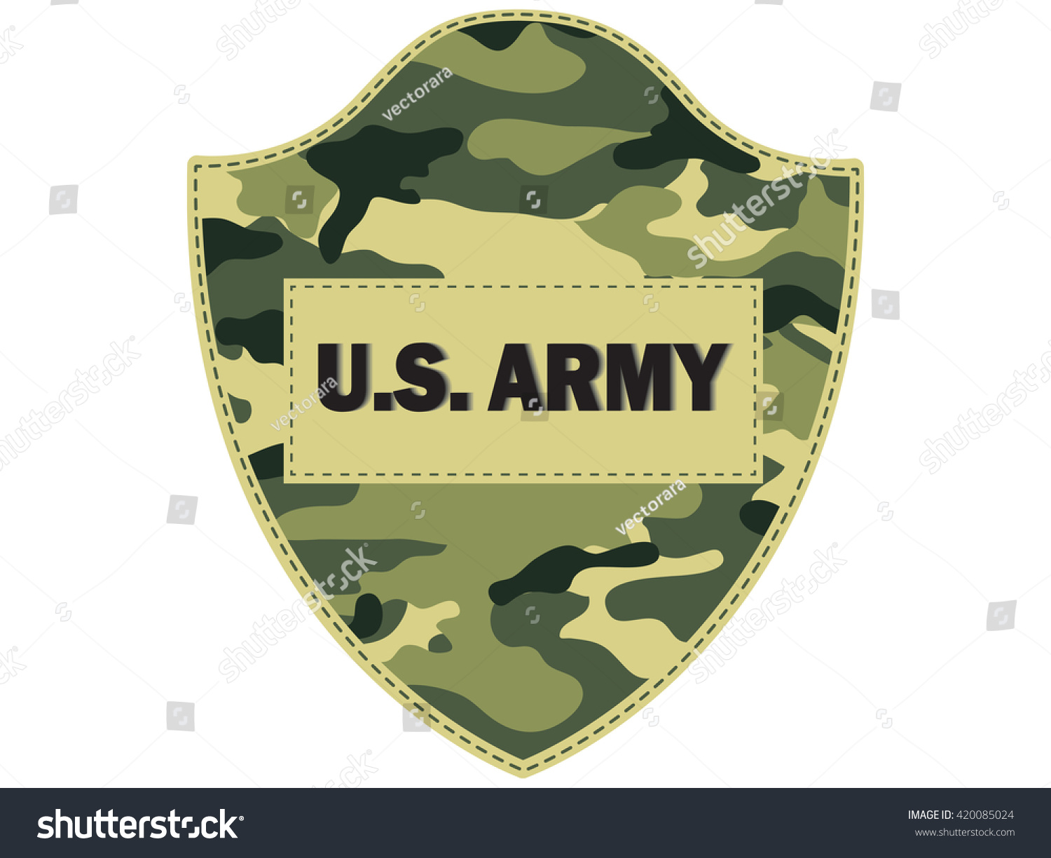 Camouflage Shields U.S. Army.Vector - 420085024 : Shutterstock