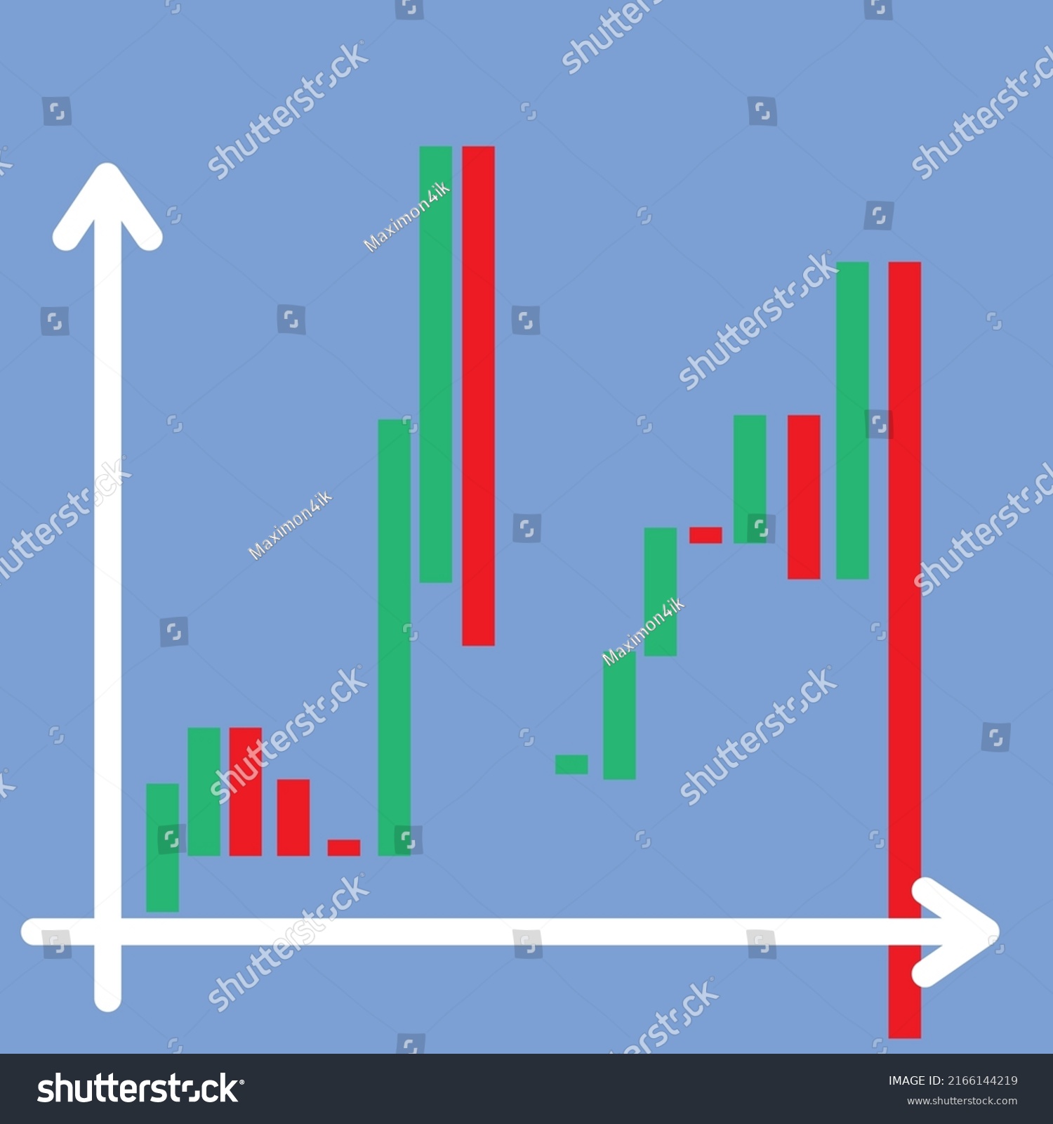 Candlestick Falling Acceleration Chart Icon 700 Stock Vector Royalty