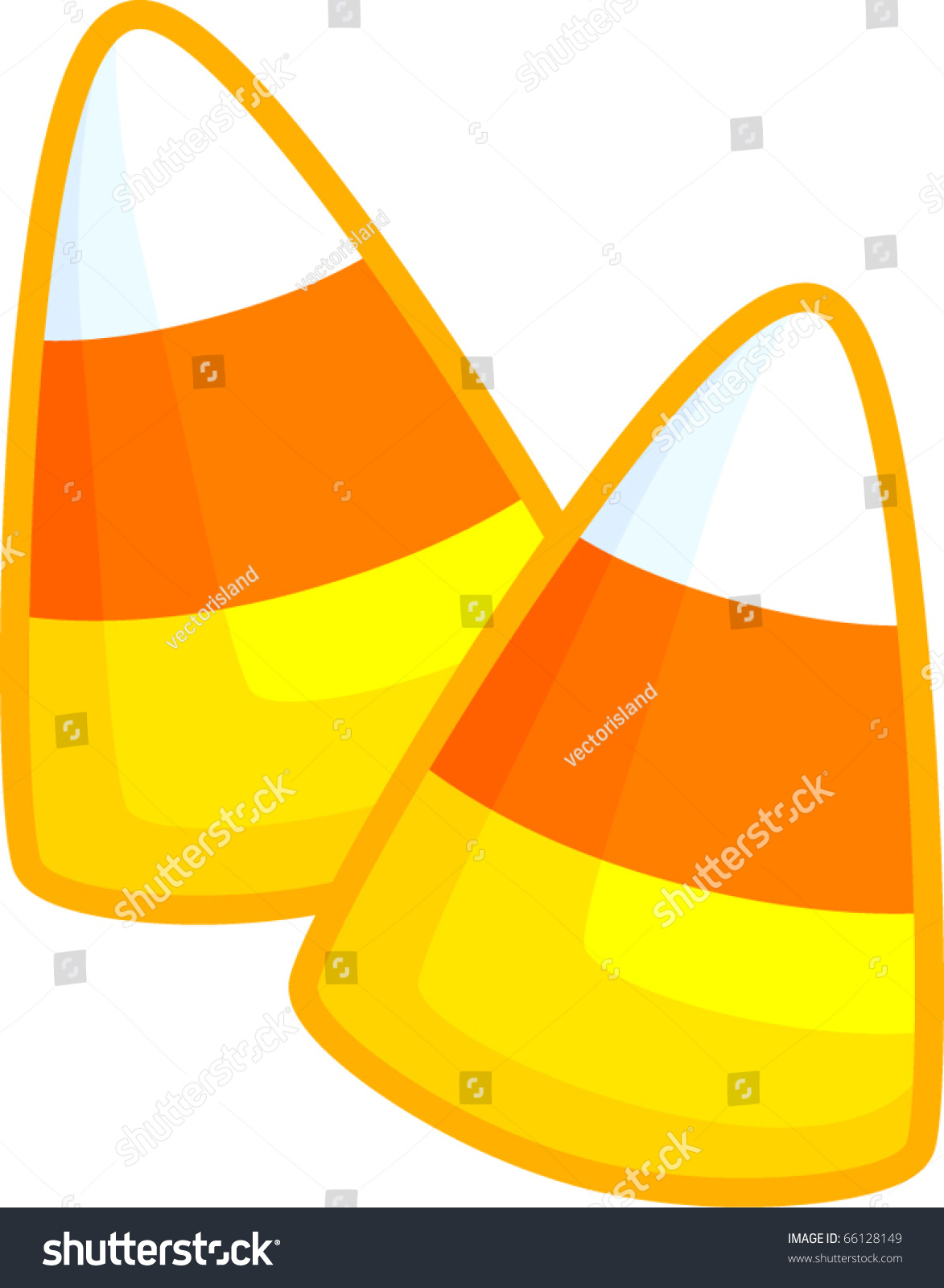 Candy Corn Stock Vector Illustration 66128149 : Shutterstock