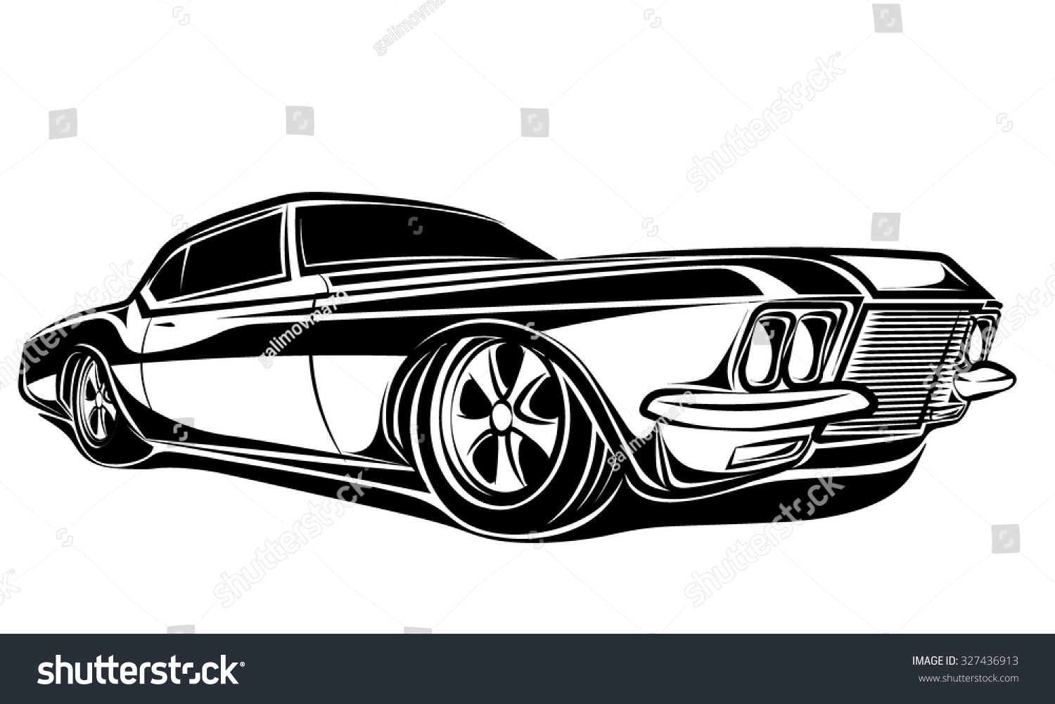 muscle car clipart vector - photo #14