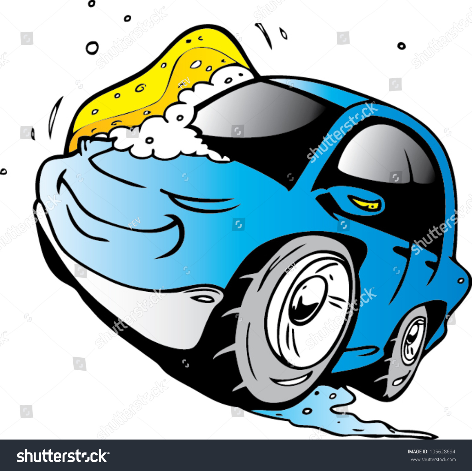 Car Wash Stock Vector Illustration 105628694 : Shutterstock