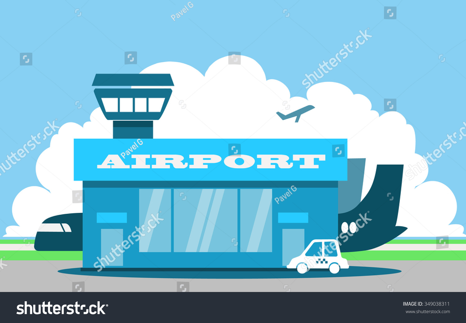 airport building clipart - photo #40