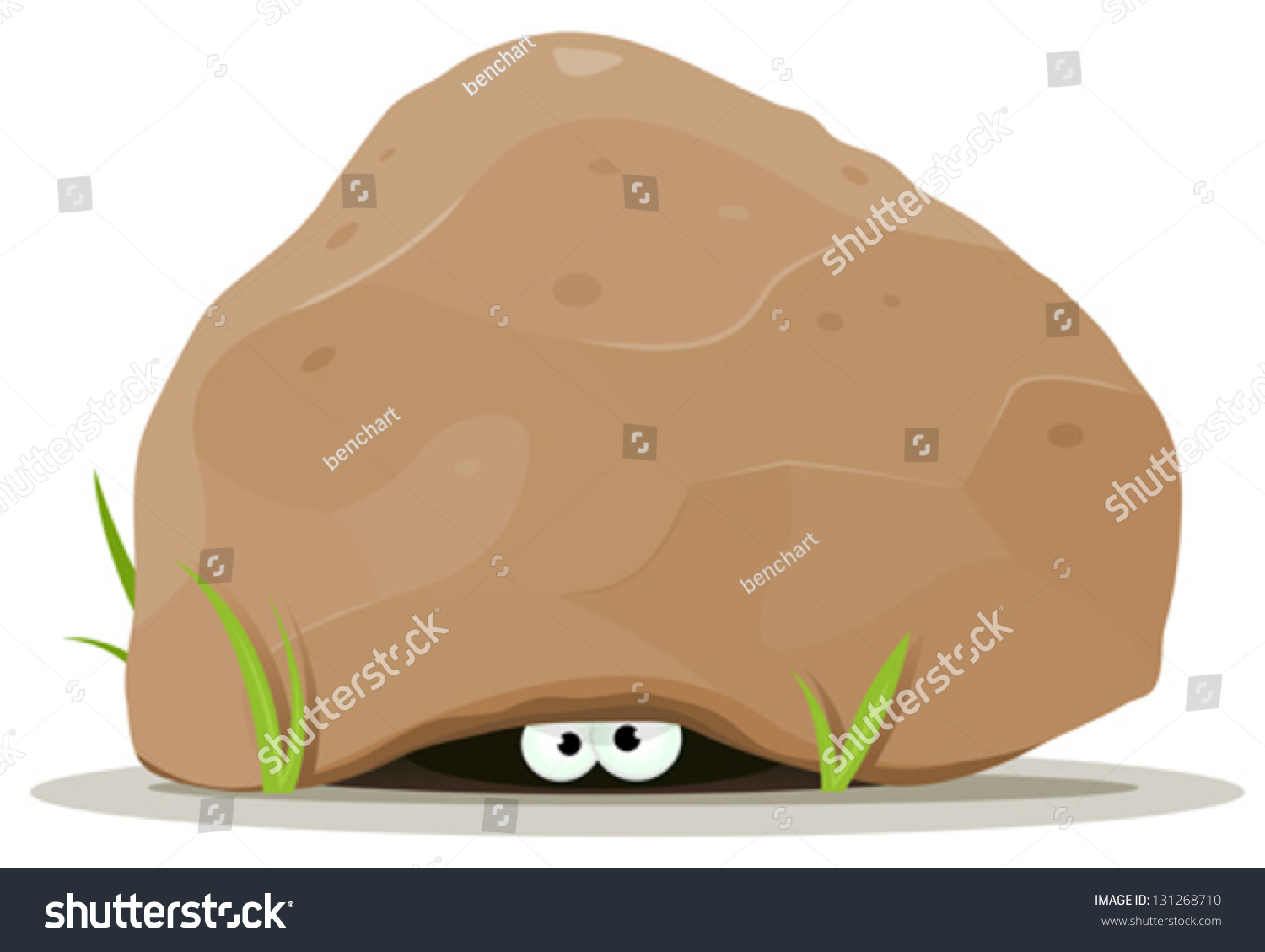 Image result for cartoon of someone peeking out from under a rock