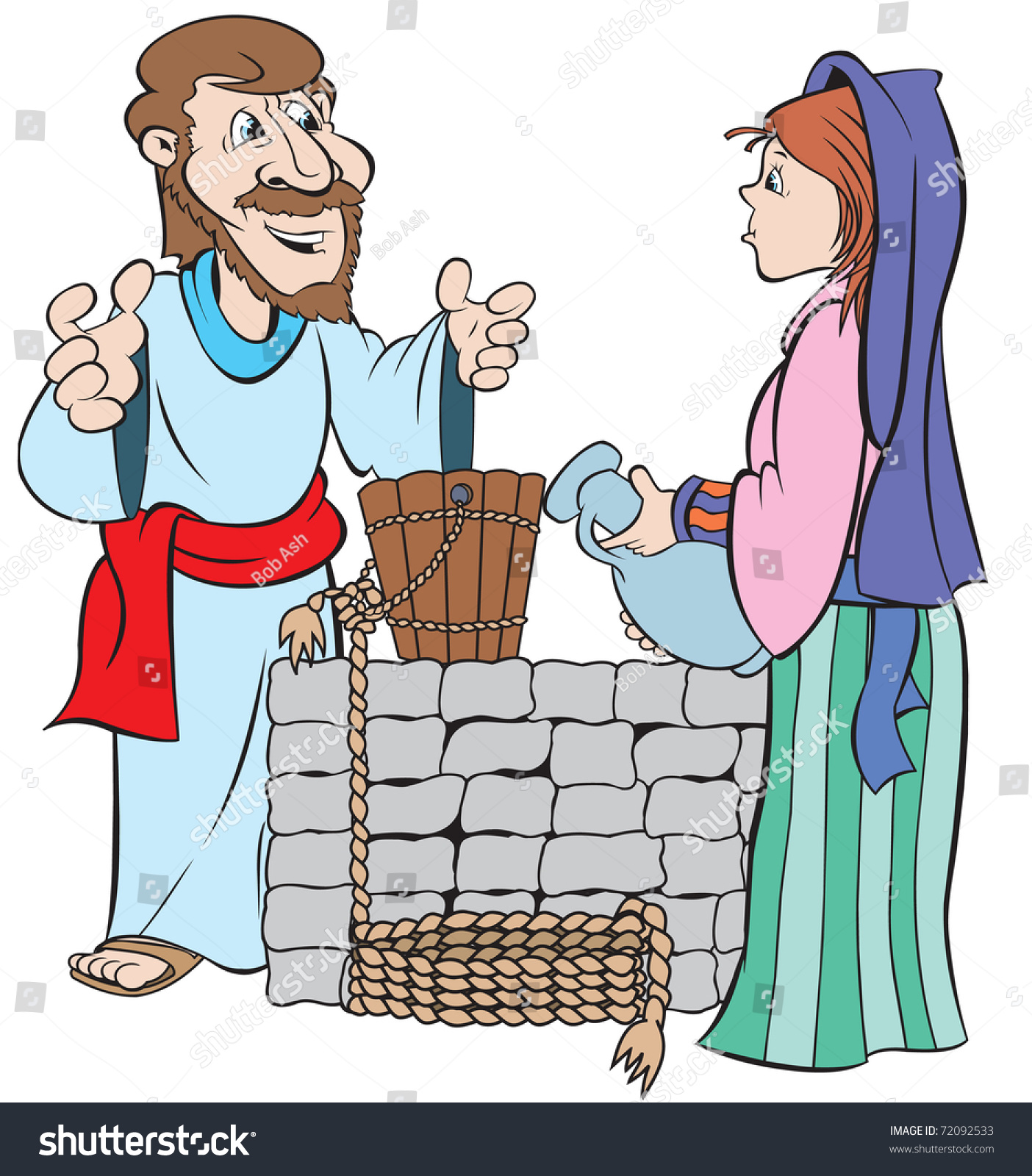 clipart jesus and the woman at the well - photo #20