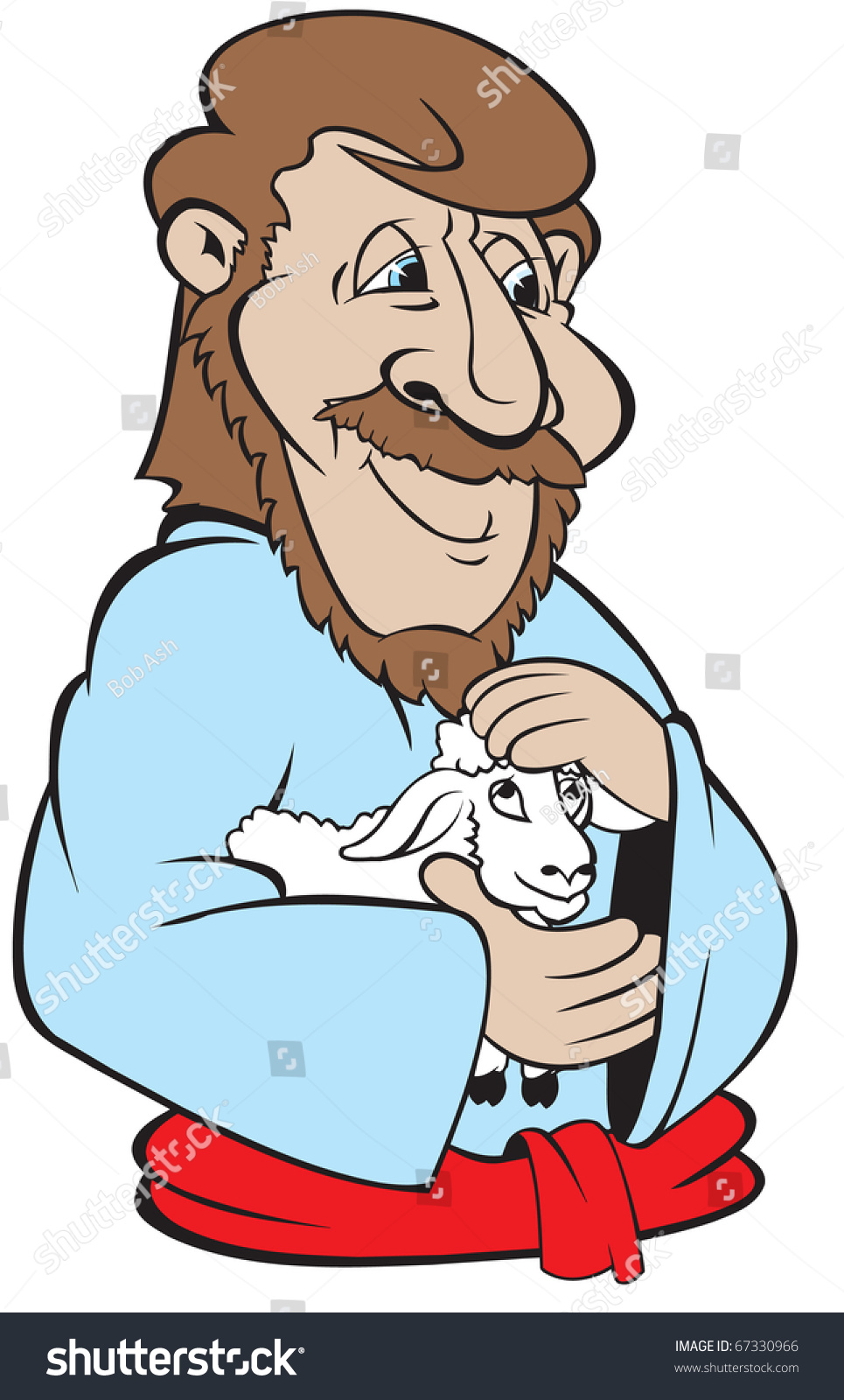 clip art jesus holding a lamb - photo #18