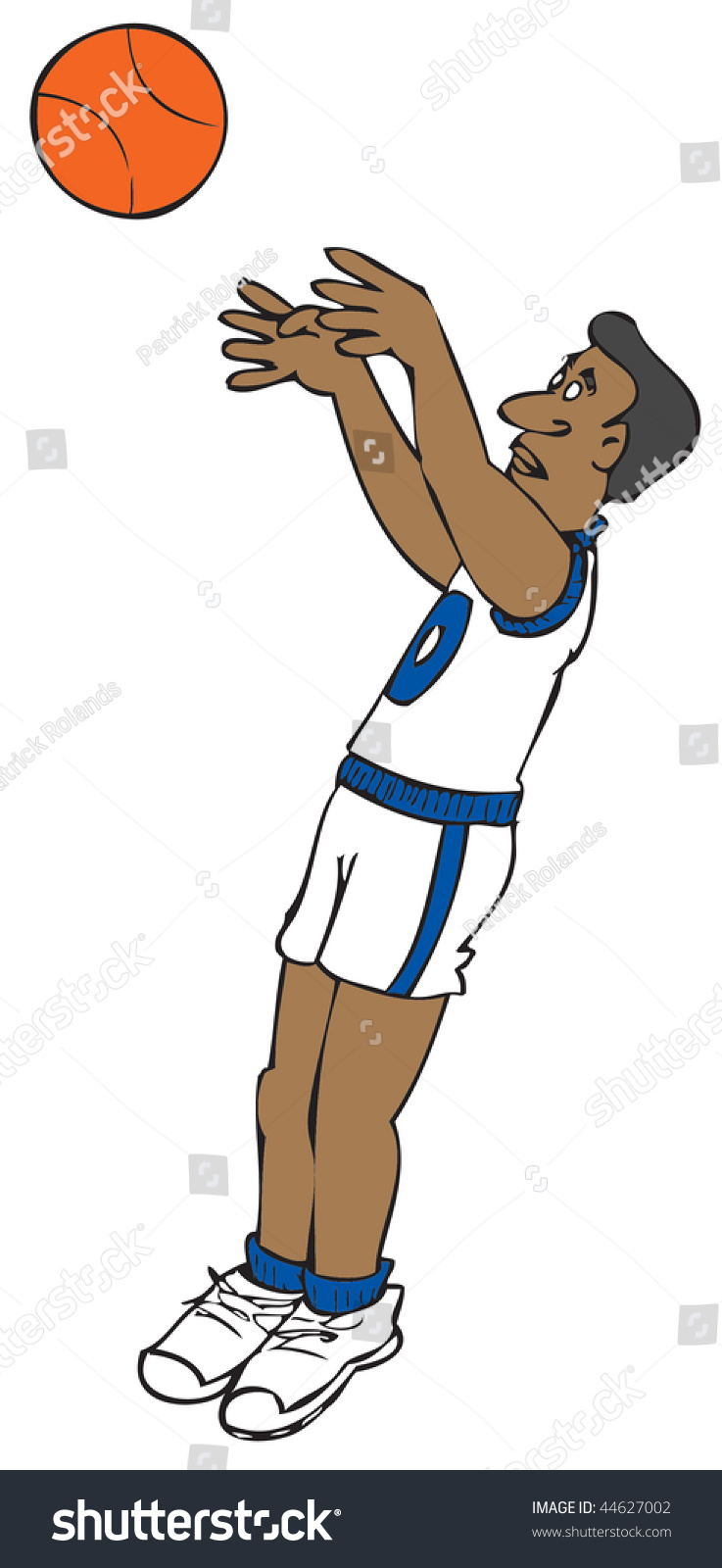 Cartoon Basketball Player Stock Vector 44627002 - Shutterstock
