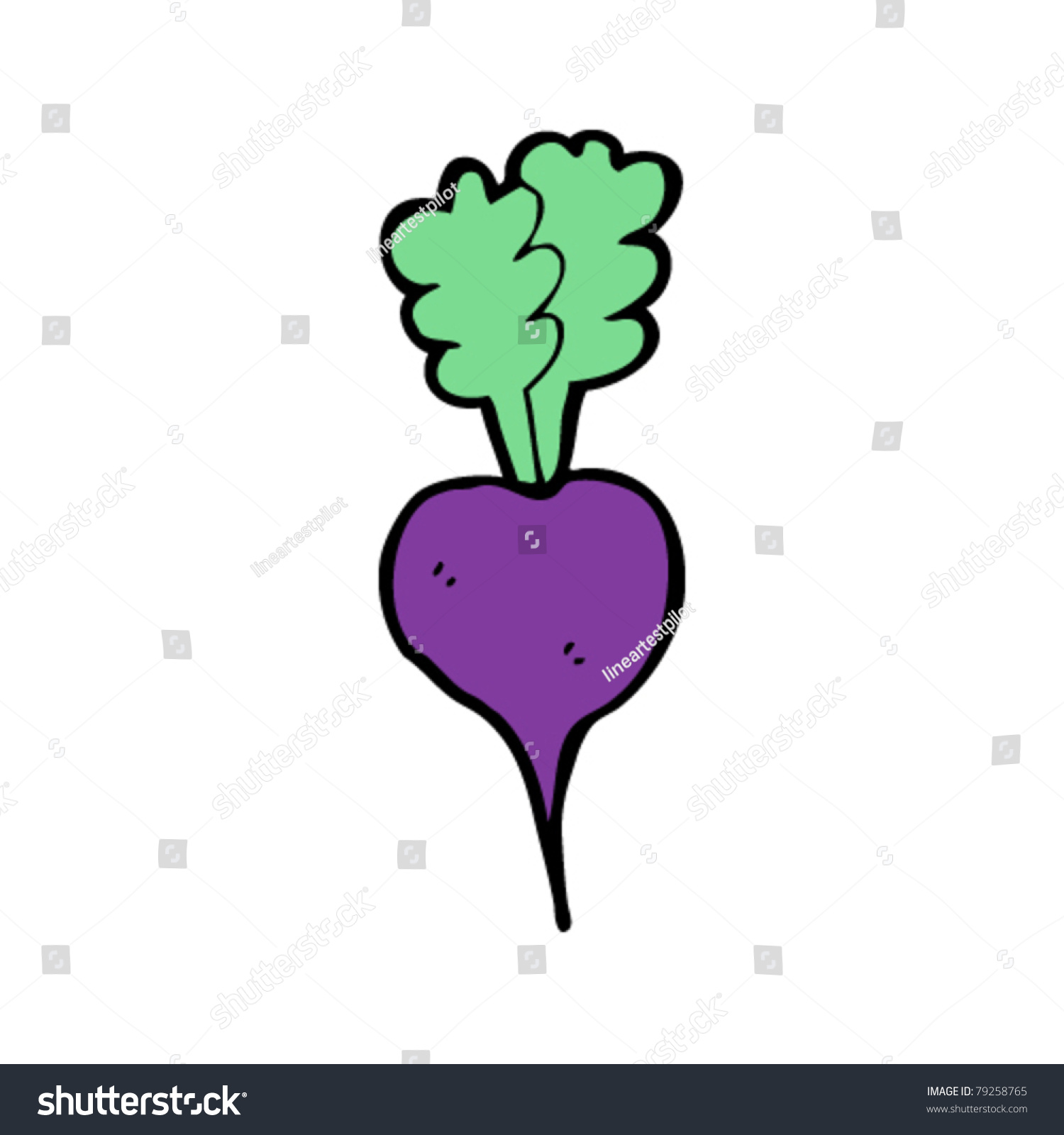 Cartoon Beet Stock Vector Illustration 79258765 : Shutterstock