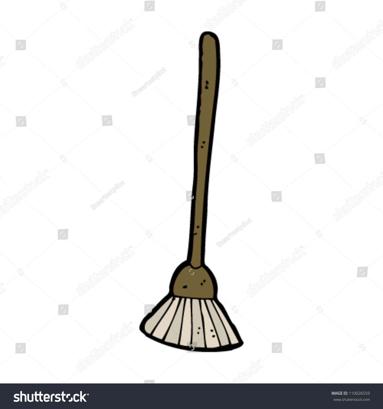 Cartoon Broom Stock Vector Illustration 110026559 : Shutterstock