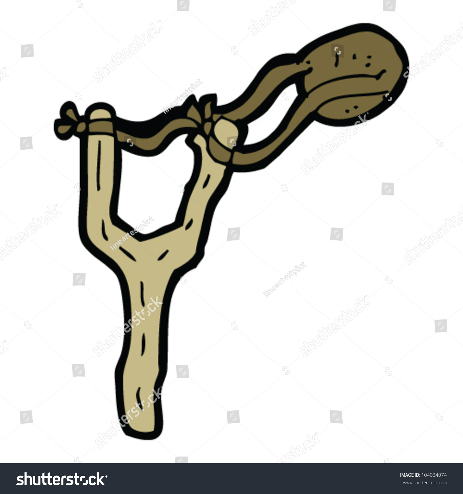 Cartoon Catapult Stock Vector Illustration 104034074 : Shutterstock