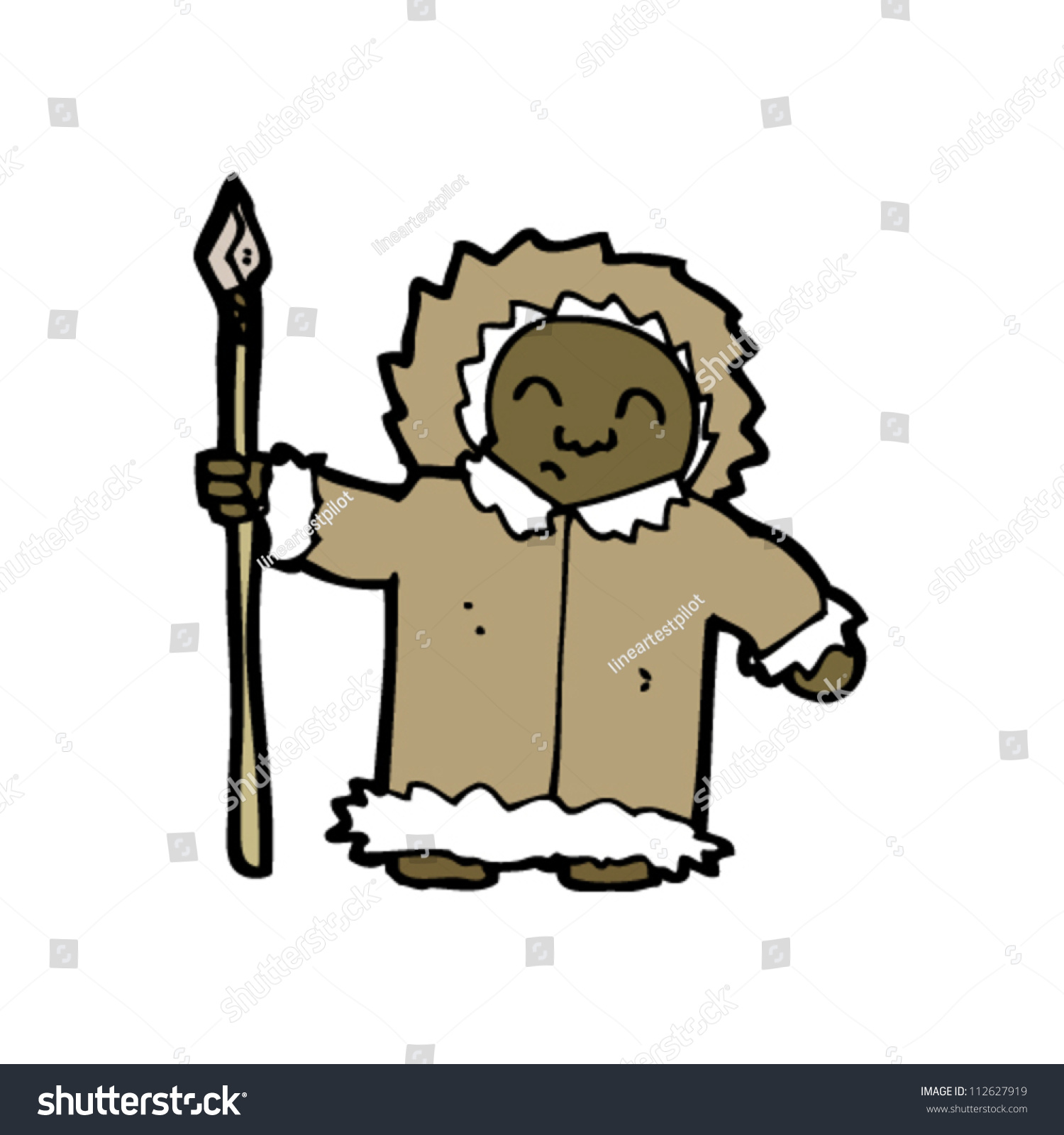 Cartoon Eskimo Stock Vector 112627919 : Shutterstock