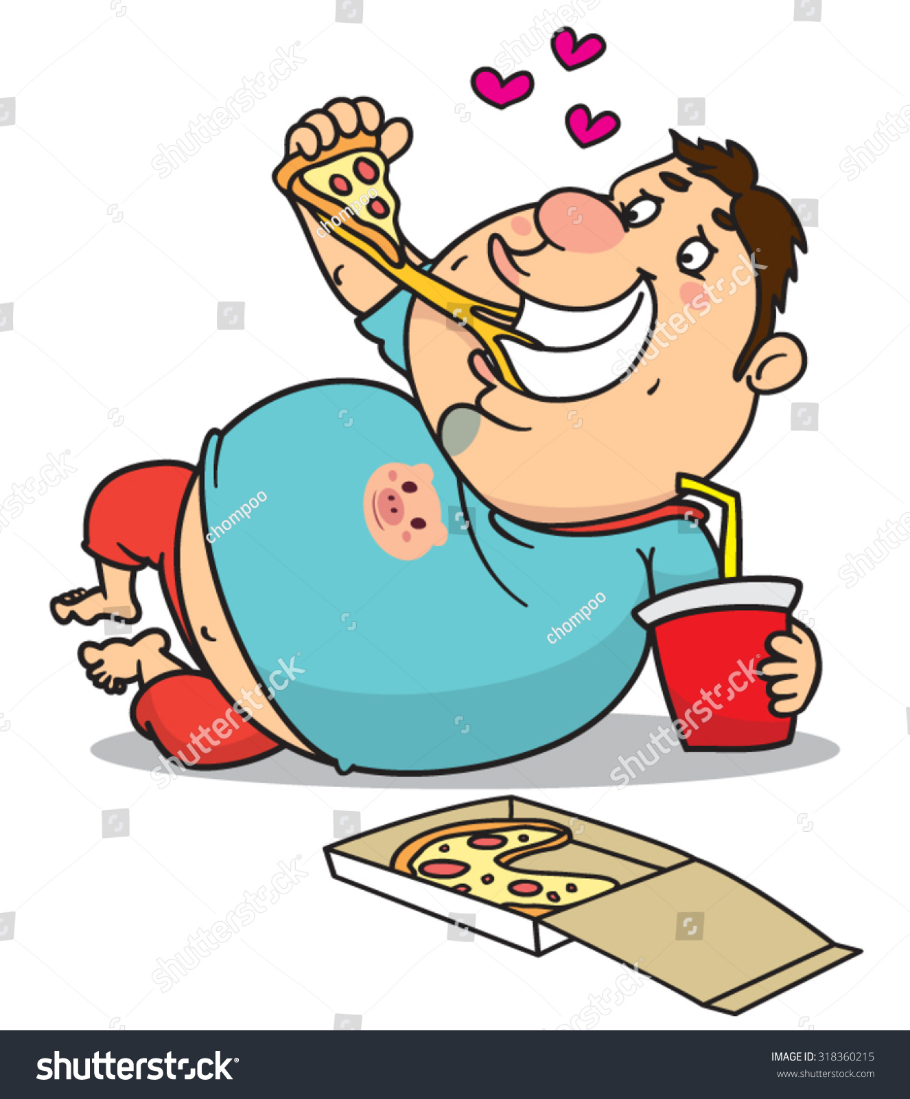 clipart fat man eating - photo #17