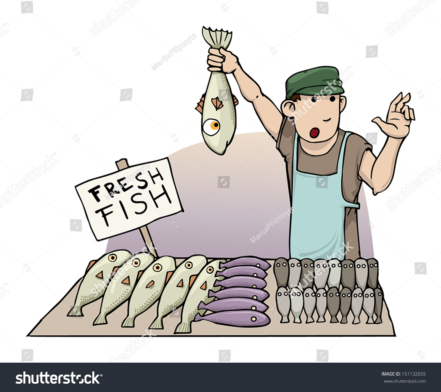 fish vendor clipart - photo #3