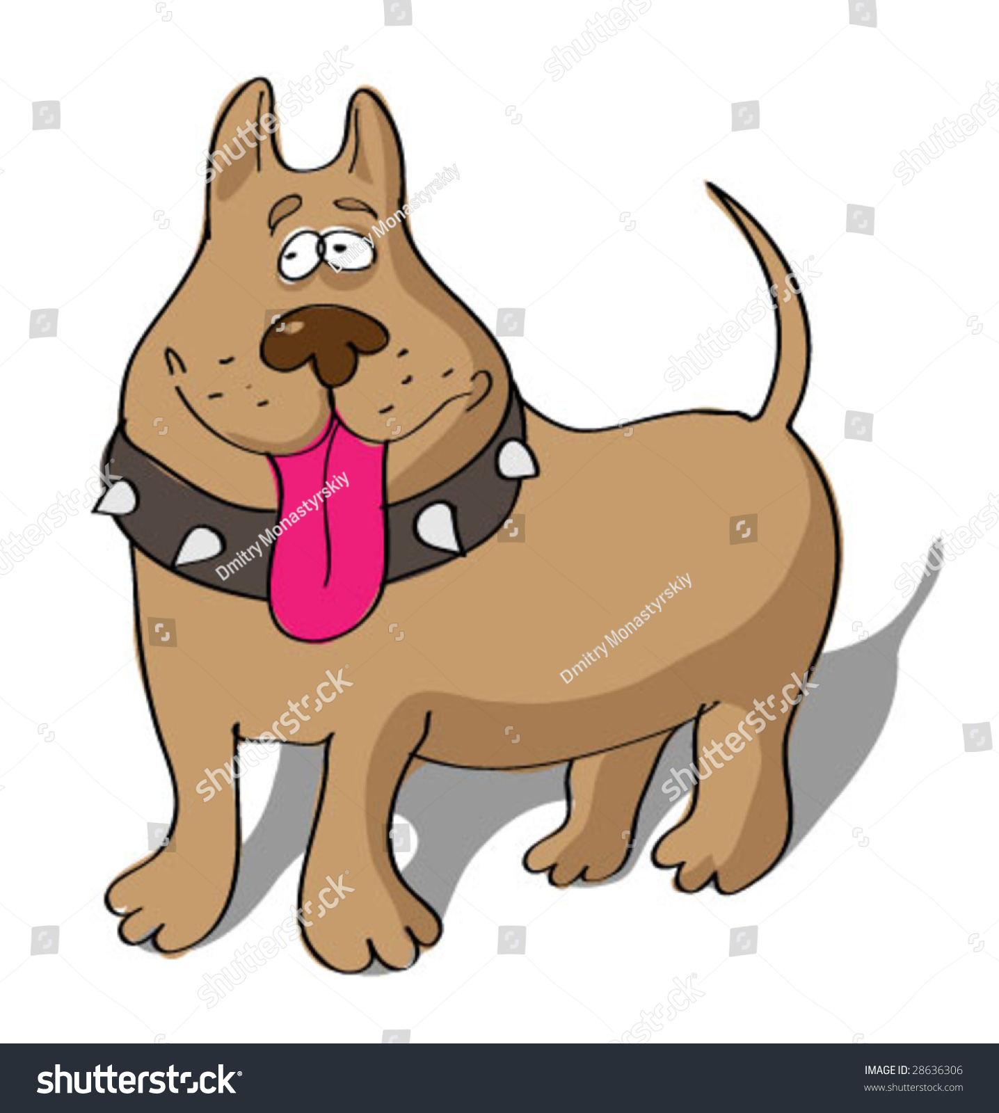 Cartoon Funny Dog Stock Vector Illustration 28636306 : Shutterstock