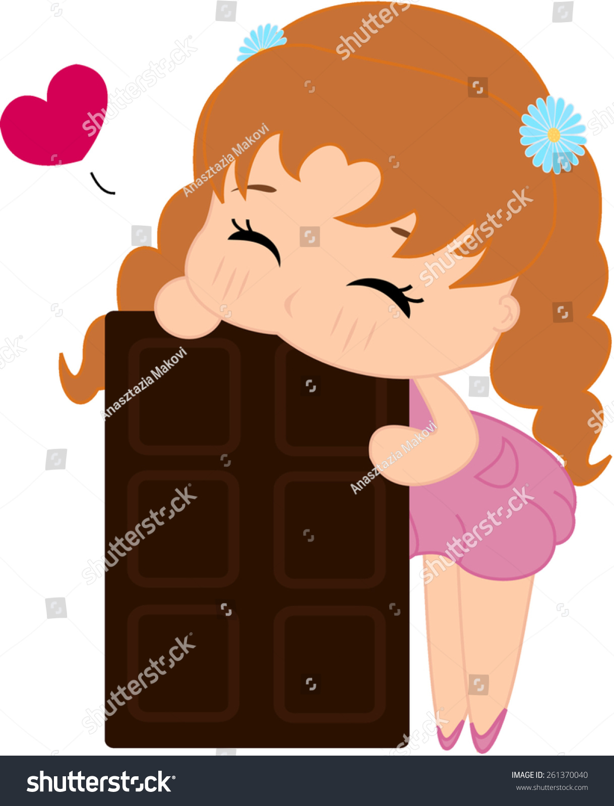 clipart girl eating chocolate - photo #25