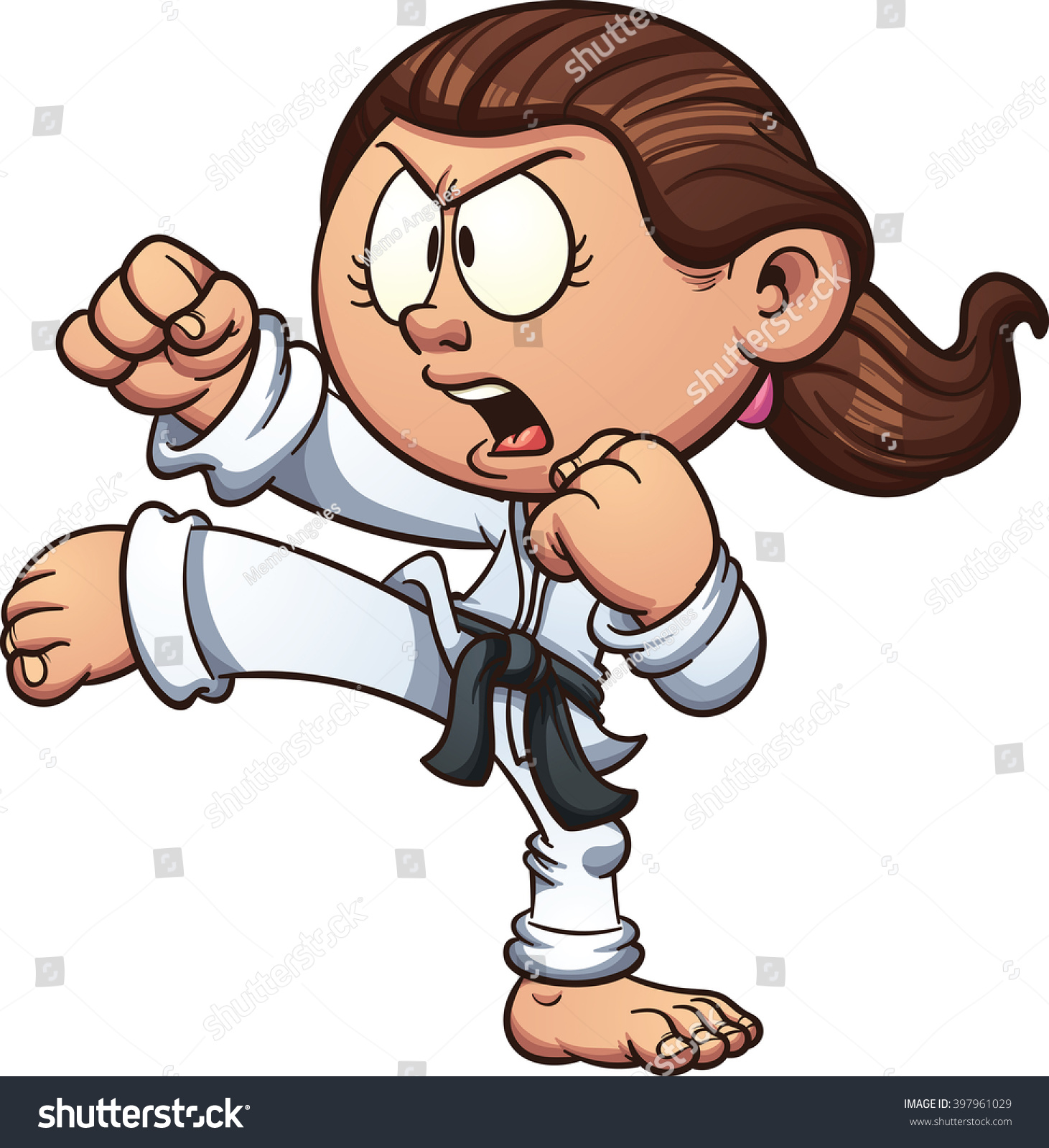 clip art karate girl - photo #16