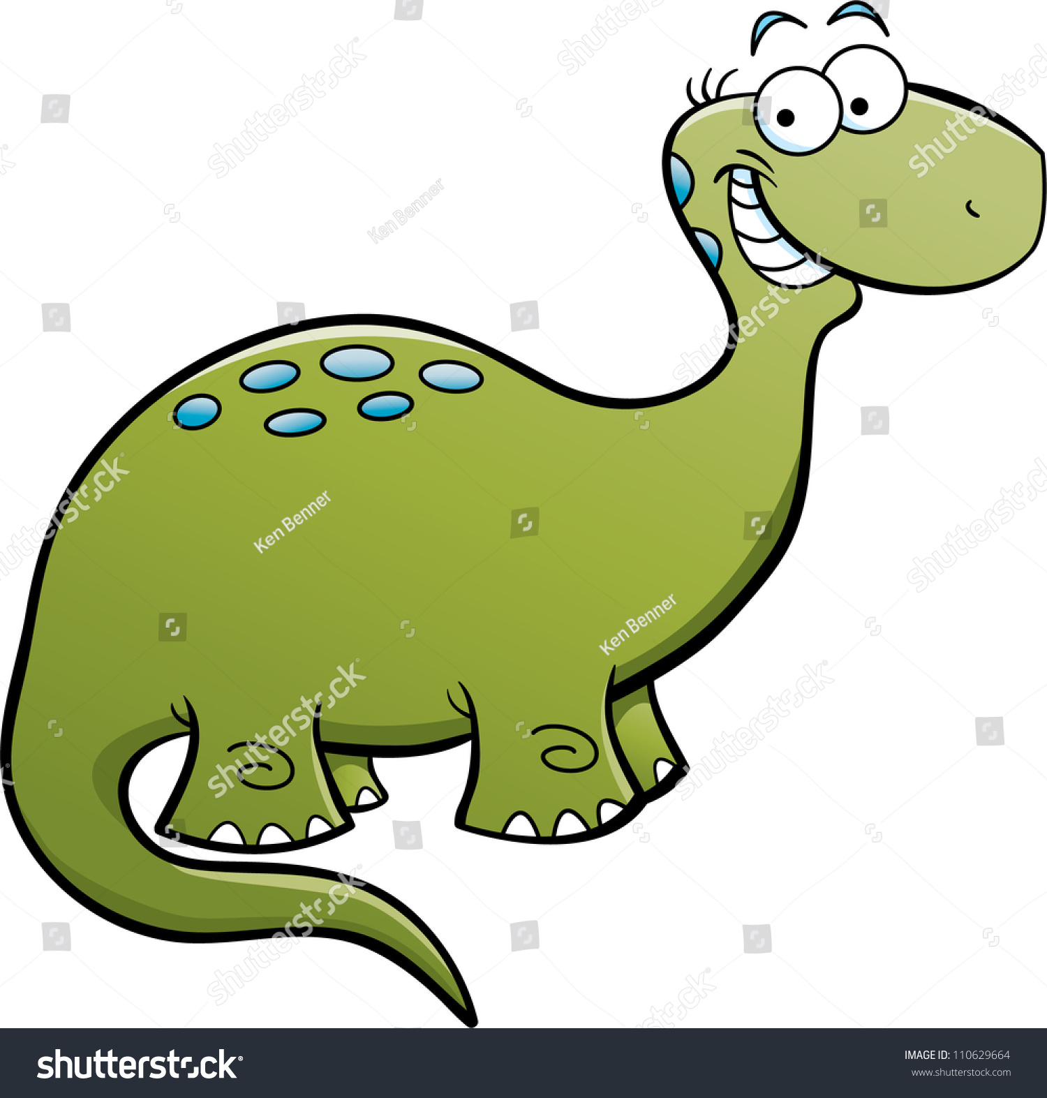 cartoon brontosaurus