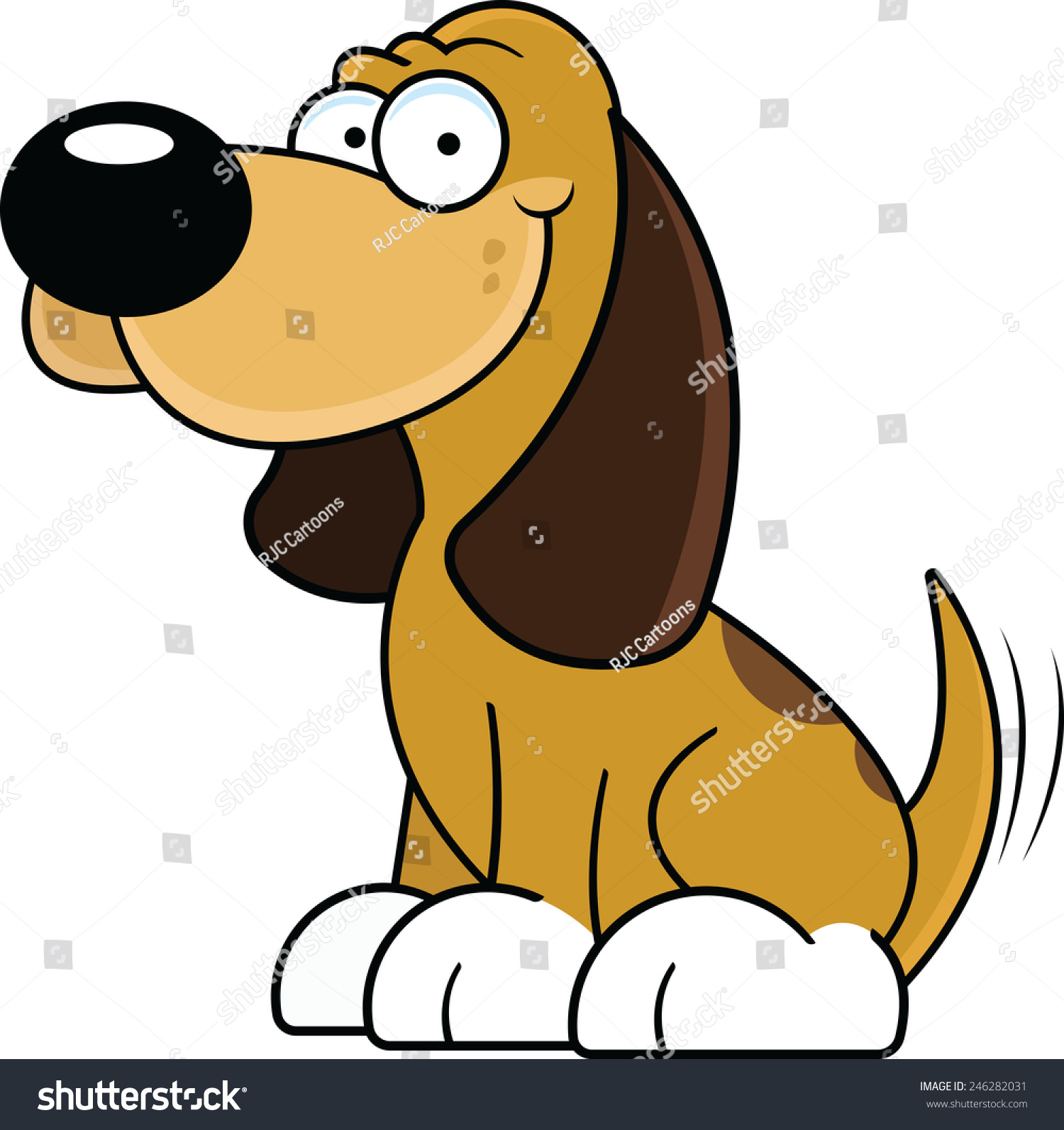 free clipart dog wagging tail - photo #30