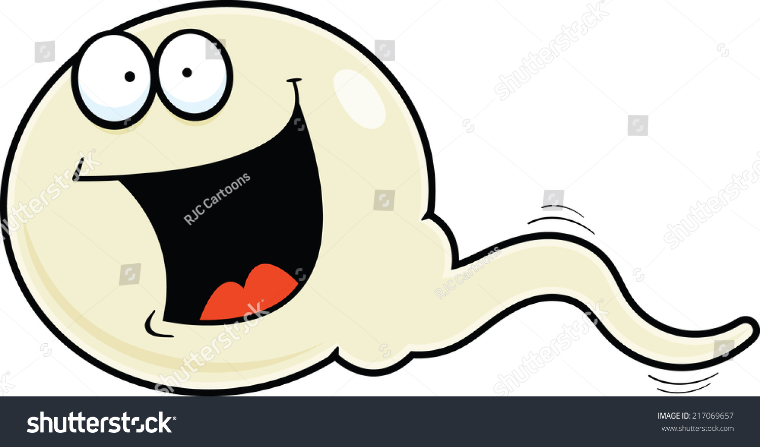 Cartoon Illustration Of A Sperm With A Smiling Expression 217069657 Shutterstock 4843