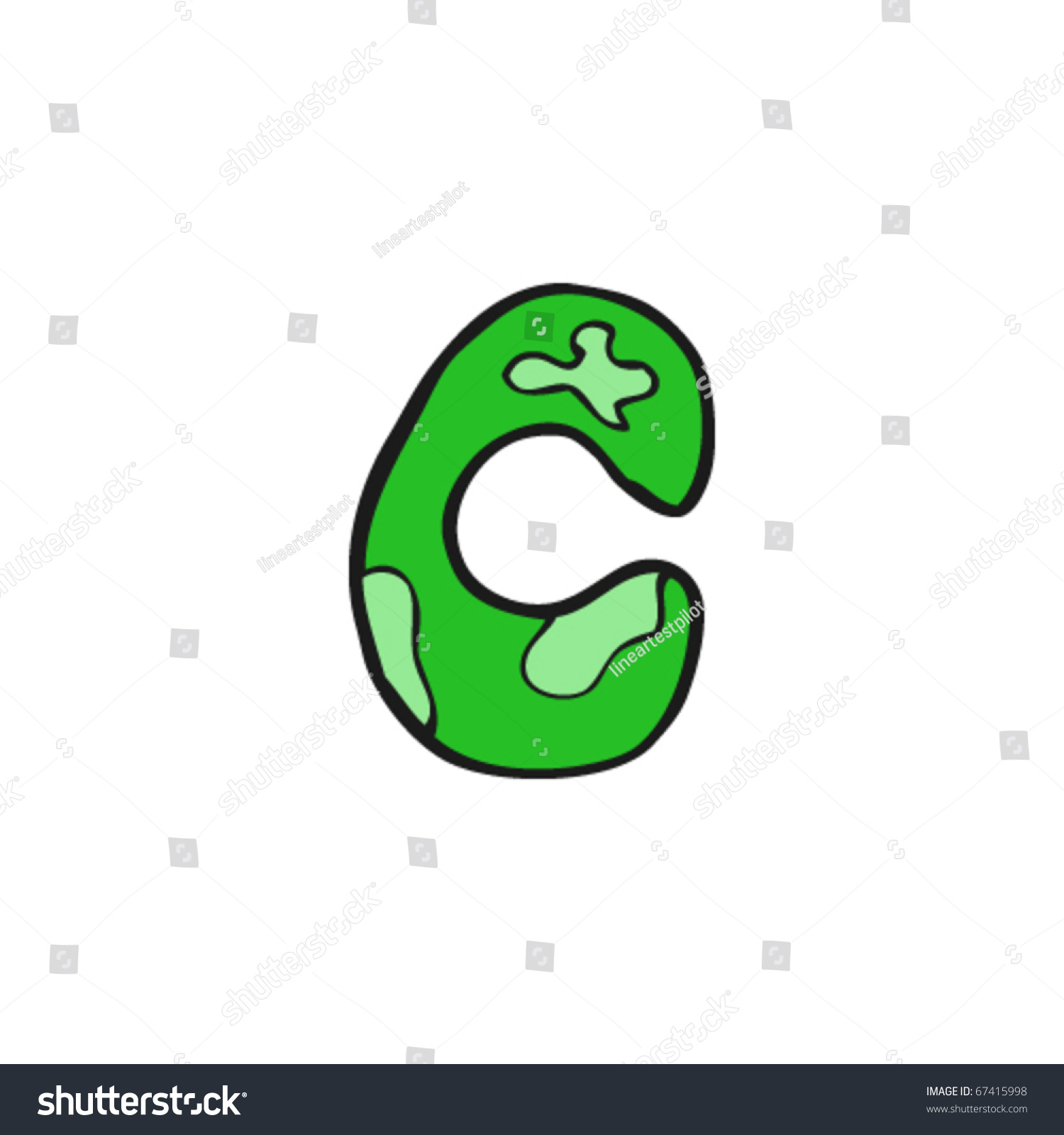 Cartoon Letter C Stock Vector Illustration 67415998 : Shutterstock