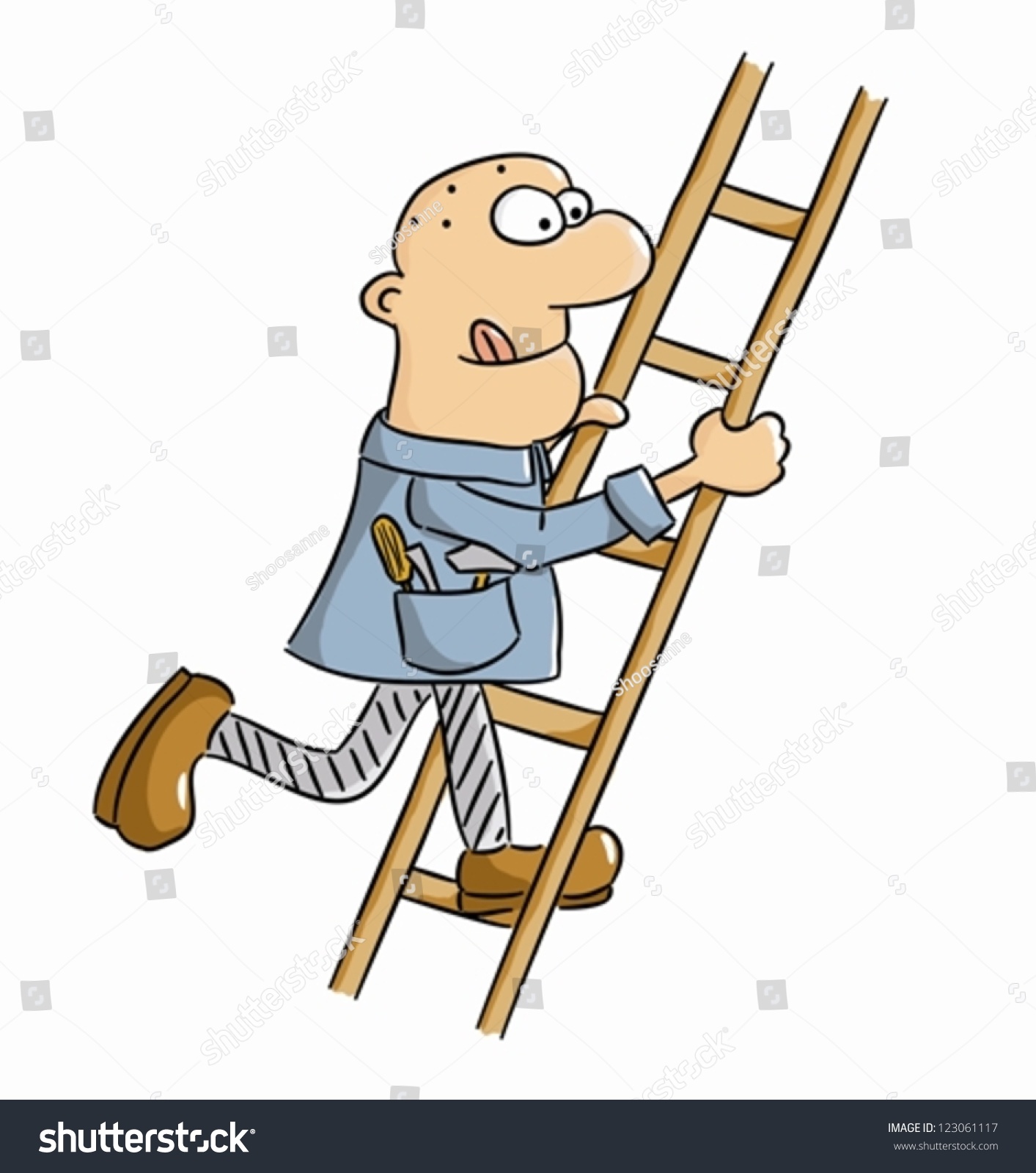 clipart man on ladder - photo #26