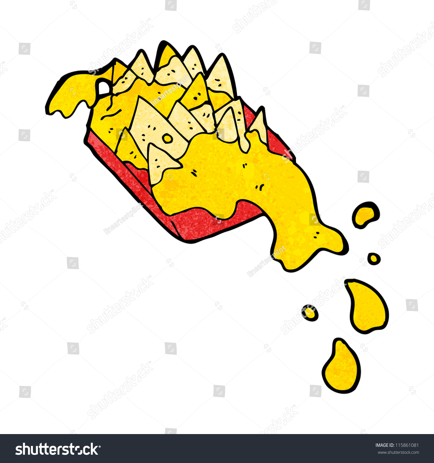 Cartoon Nacho Cheese Stock Vector Shutterstock