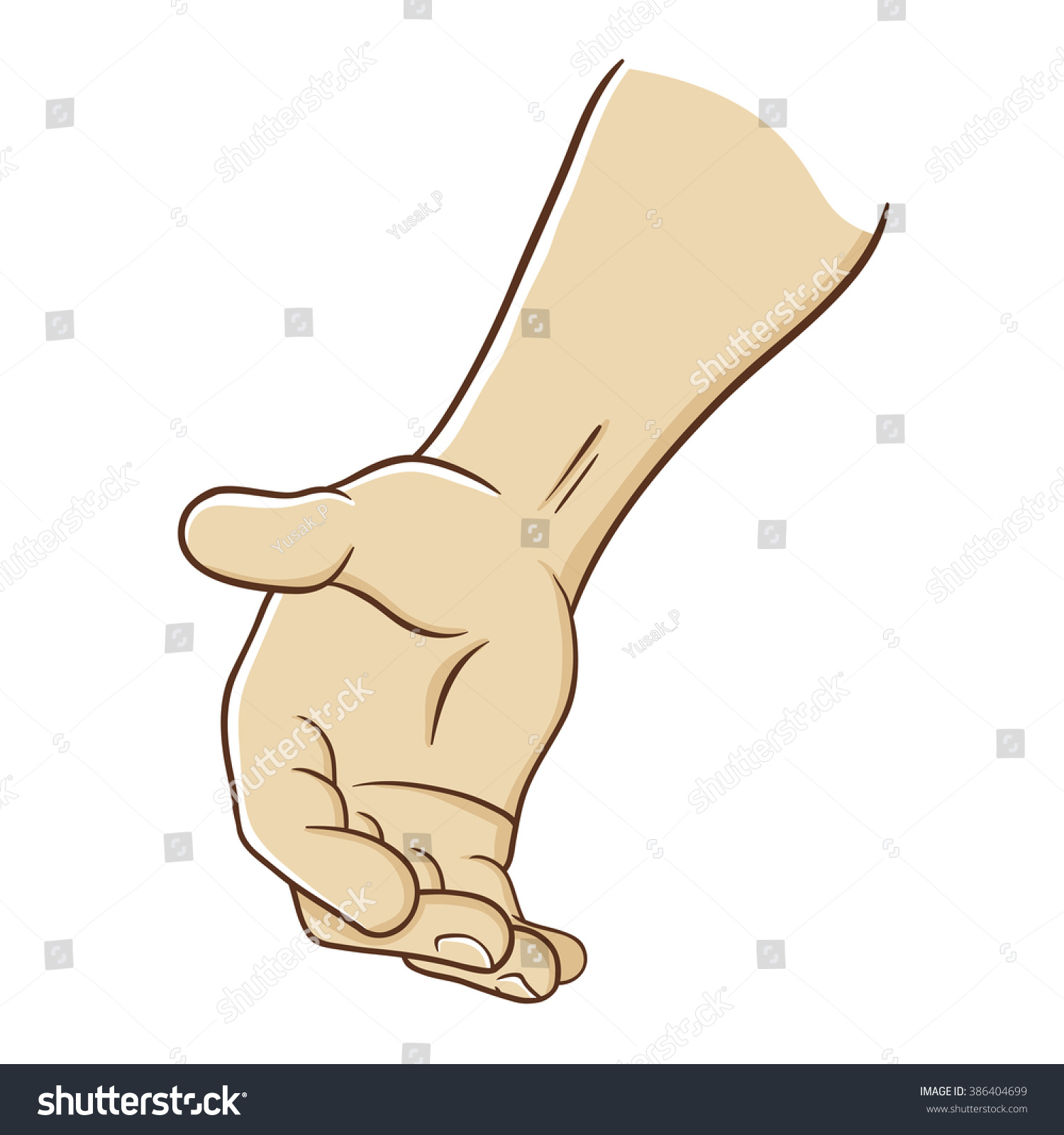 Cartoon Hand Reaching Out Offering Help Stock Vector 386404699