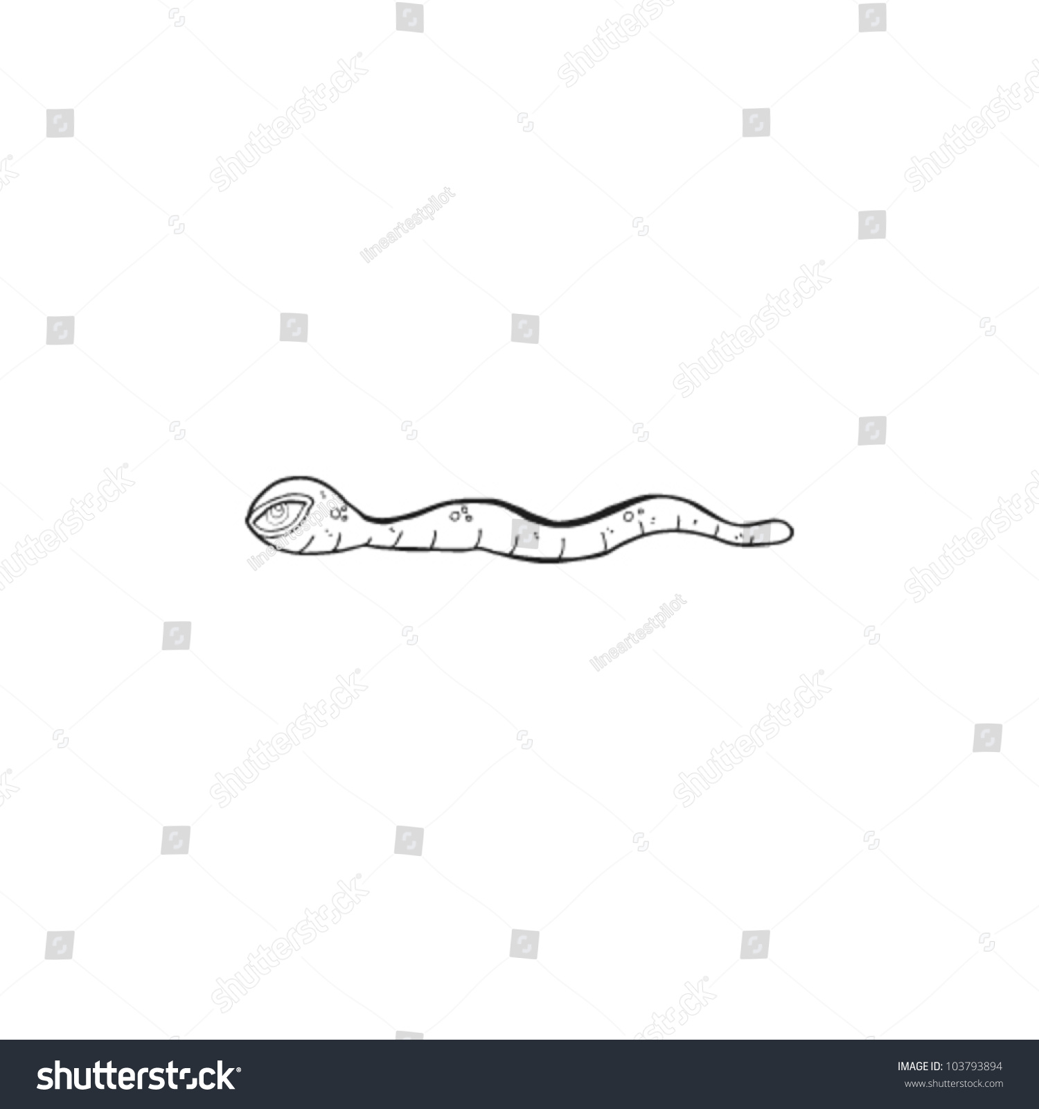 Cartoon Parasite Stock Vector Illustration 103793894 : Shutterstock