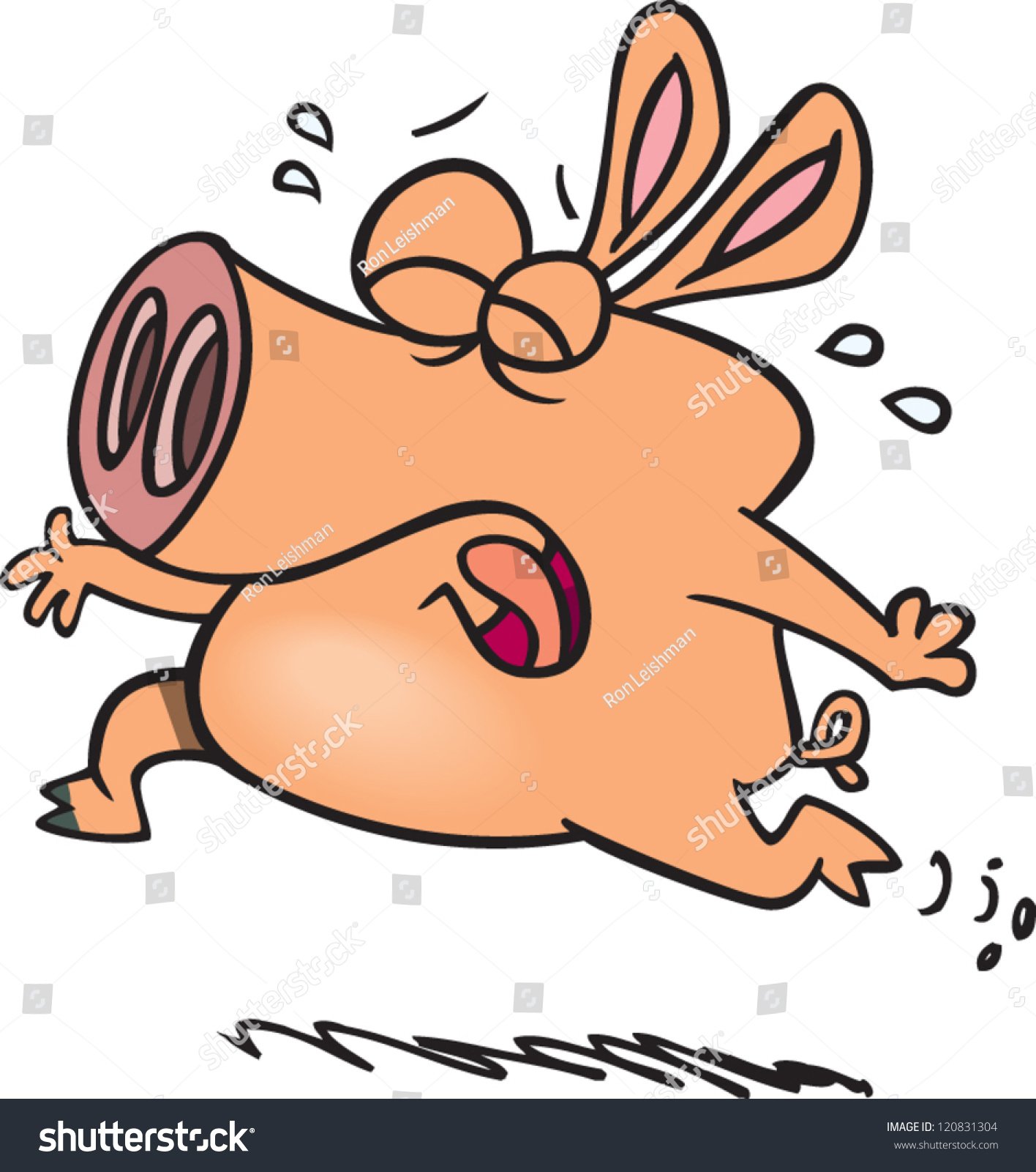 Cartoon Pig Crying Wee Wee Wee All The Way Home Stock Vector ...