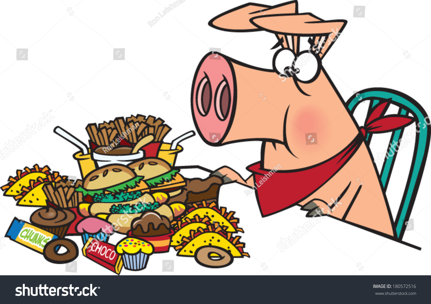 clipart pig eating - photo #20