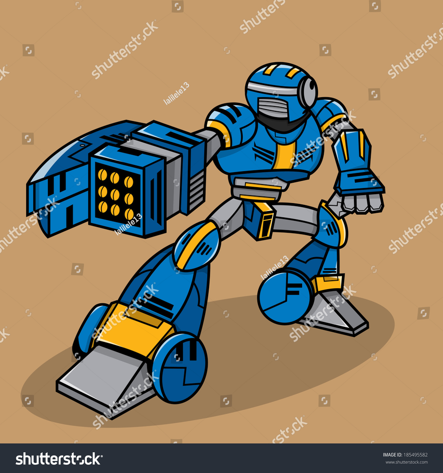 Cartoon Robot Stock Vector Illustration 185495582