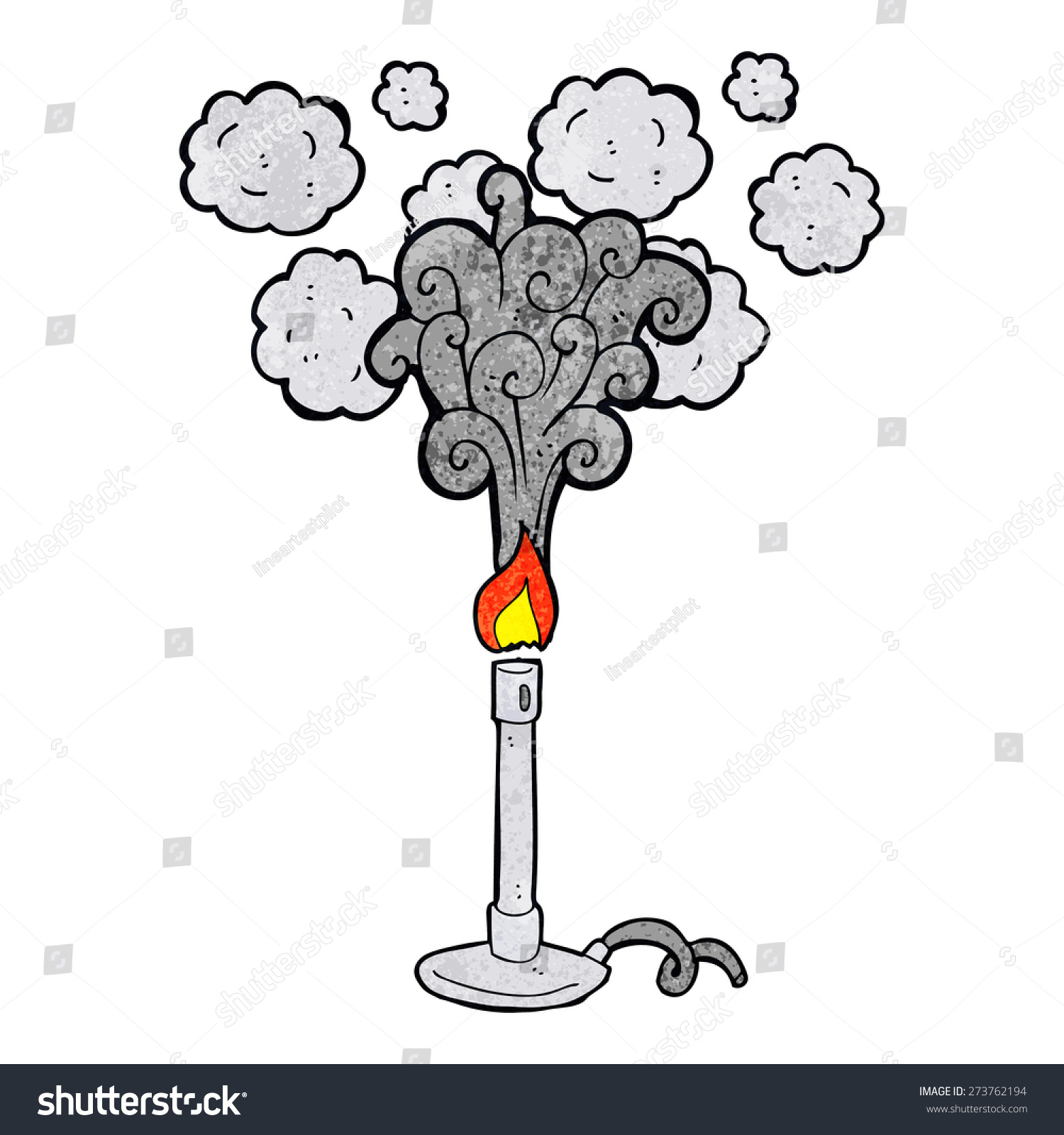 Cartoon Science Bunsen Burner Stock Vector Royalty Free Shutterstock