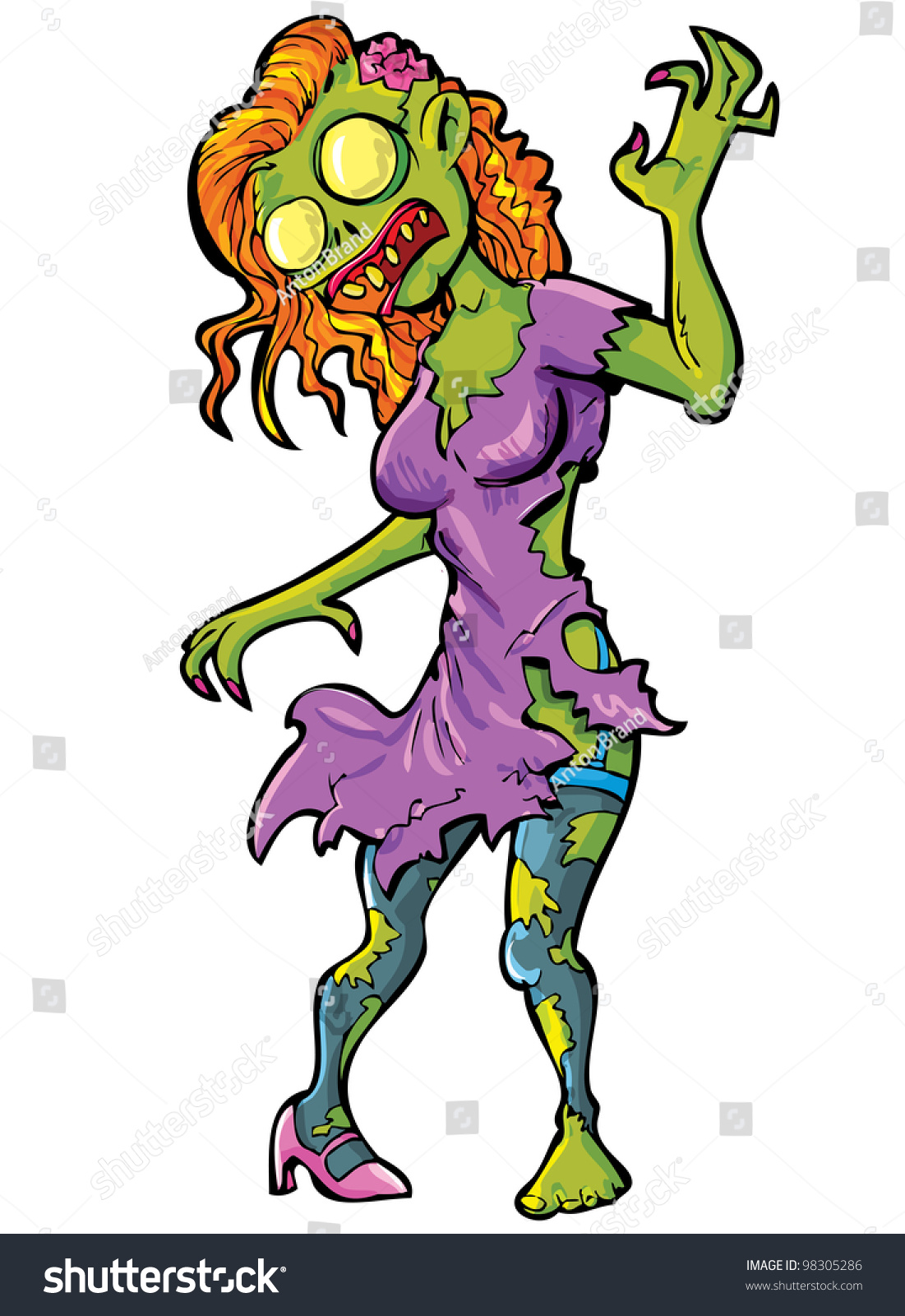 girl zombie clipart - photo #32