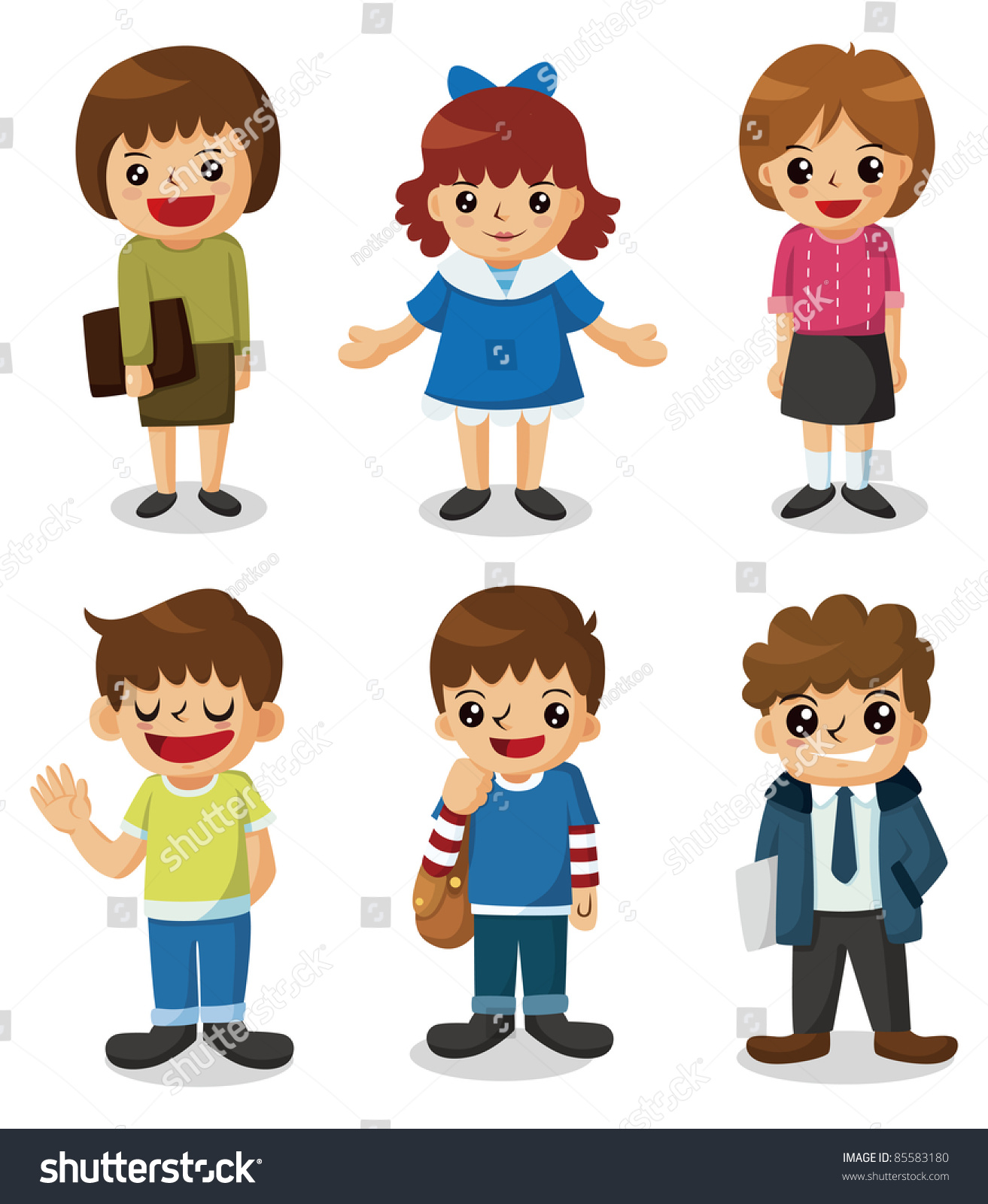 Cartoon Student Icon Stock Vector 85583180 - Shutterstock