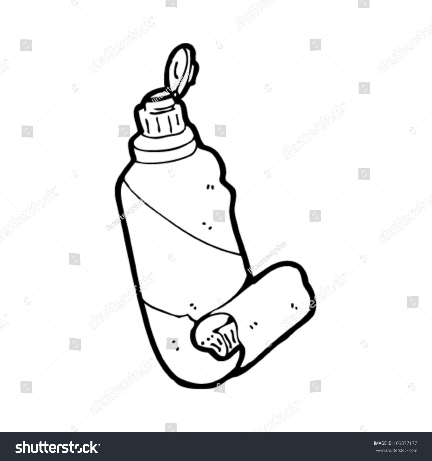 Cartoon Toothpaste Stock Vector Illustration 103877177 : Shutterstock