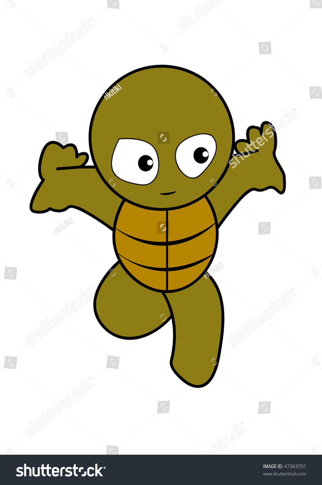 Cartoon Turtle Stock Vector Illustration 47363701 : Shutterstock