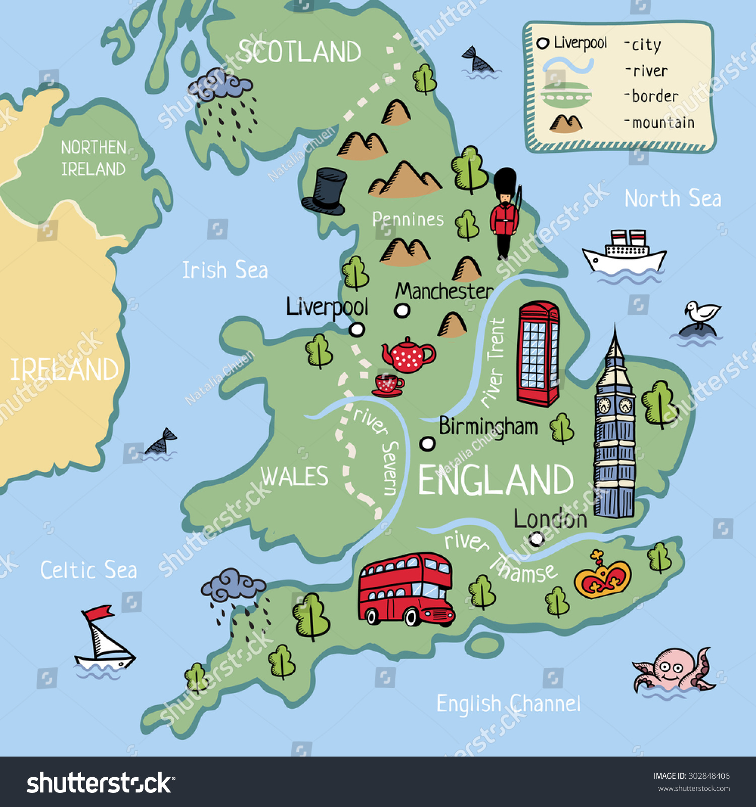 clipart england map - photo #46