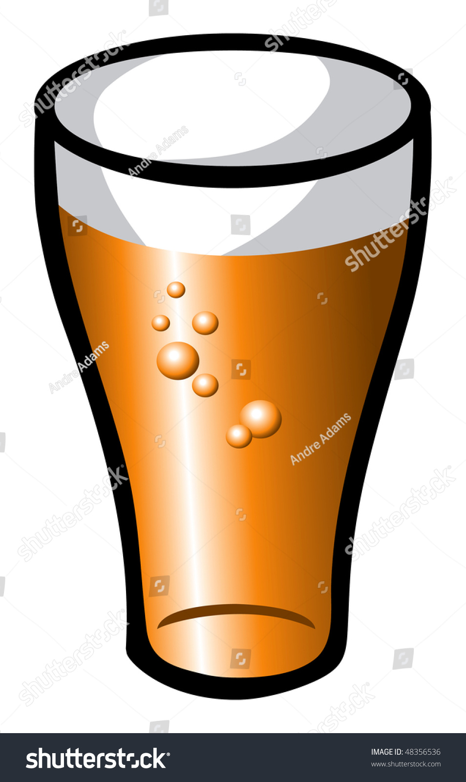 Cartoon Vector Illustration Beer Glass - 48356536 : Shutterstock