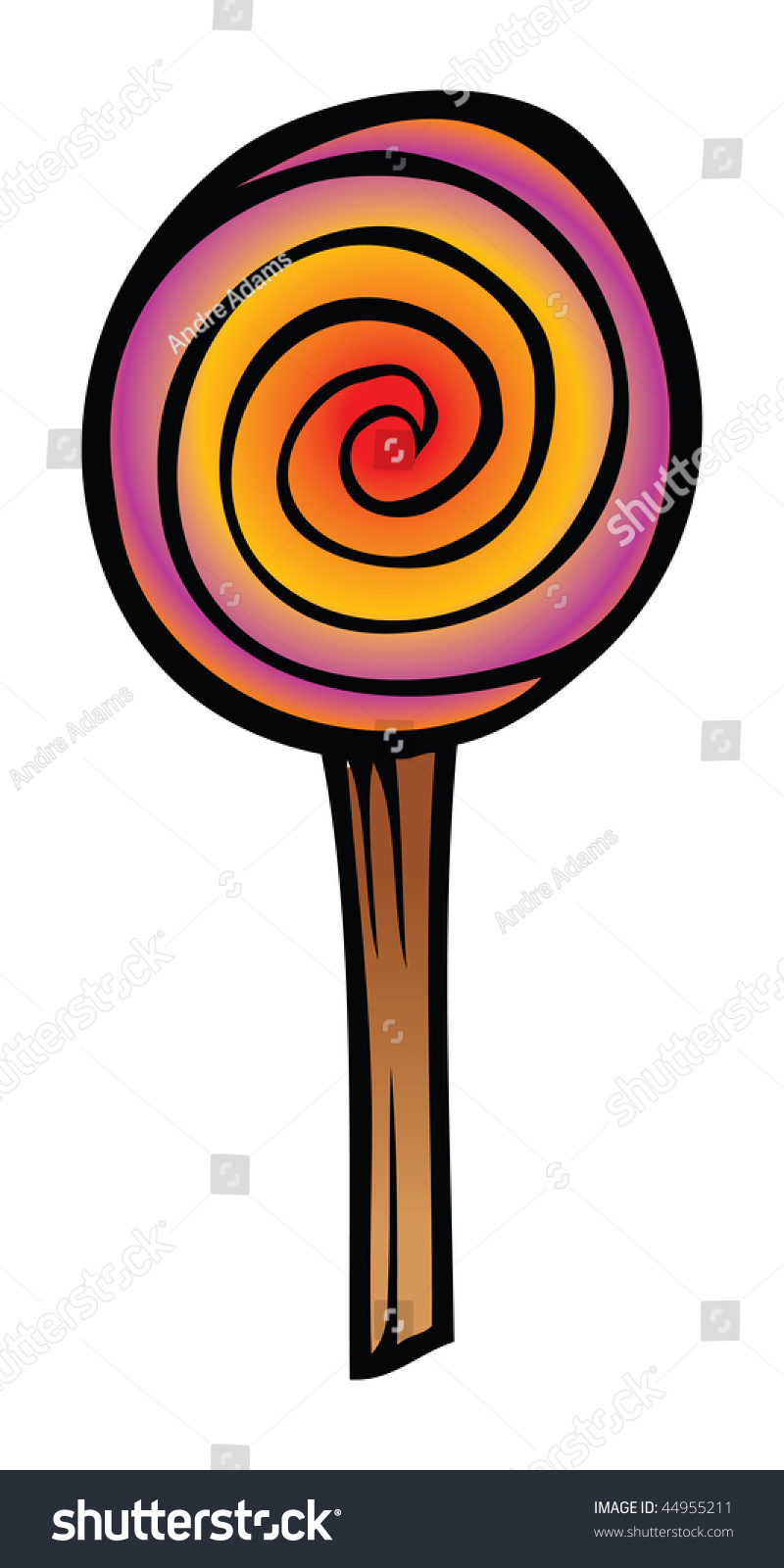 Cartoon Vector Illustration Lollipop - 44955211 : Shutterstock