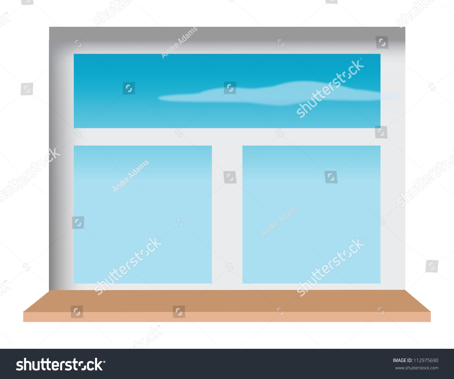 Cartoon Vector Illustration Of A Window Sill - 112975690 : Shutterstock