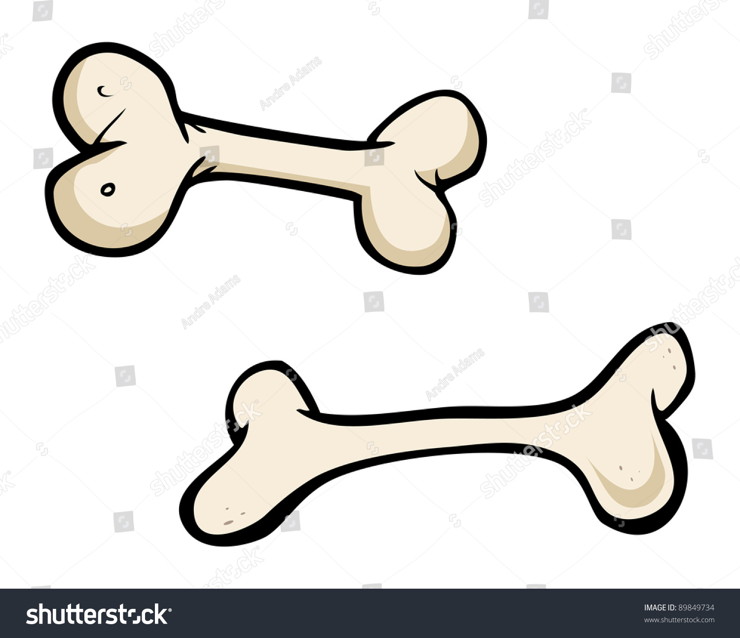 Cartoon Vector Illustration Of Bones - 89849734 : Shutterstock