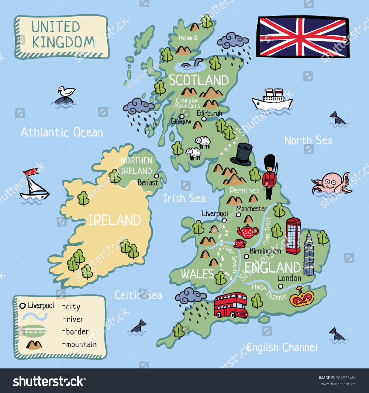 clipart england map - photo #47