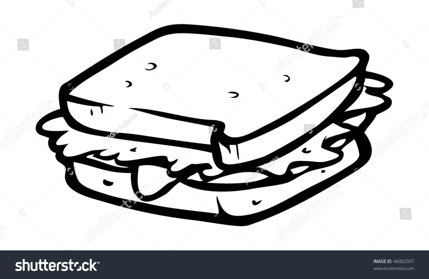 Outline Of A Sandwich