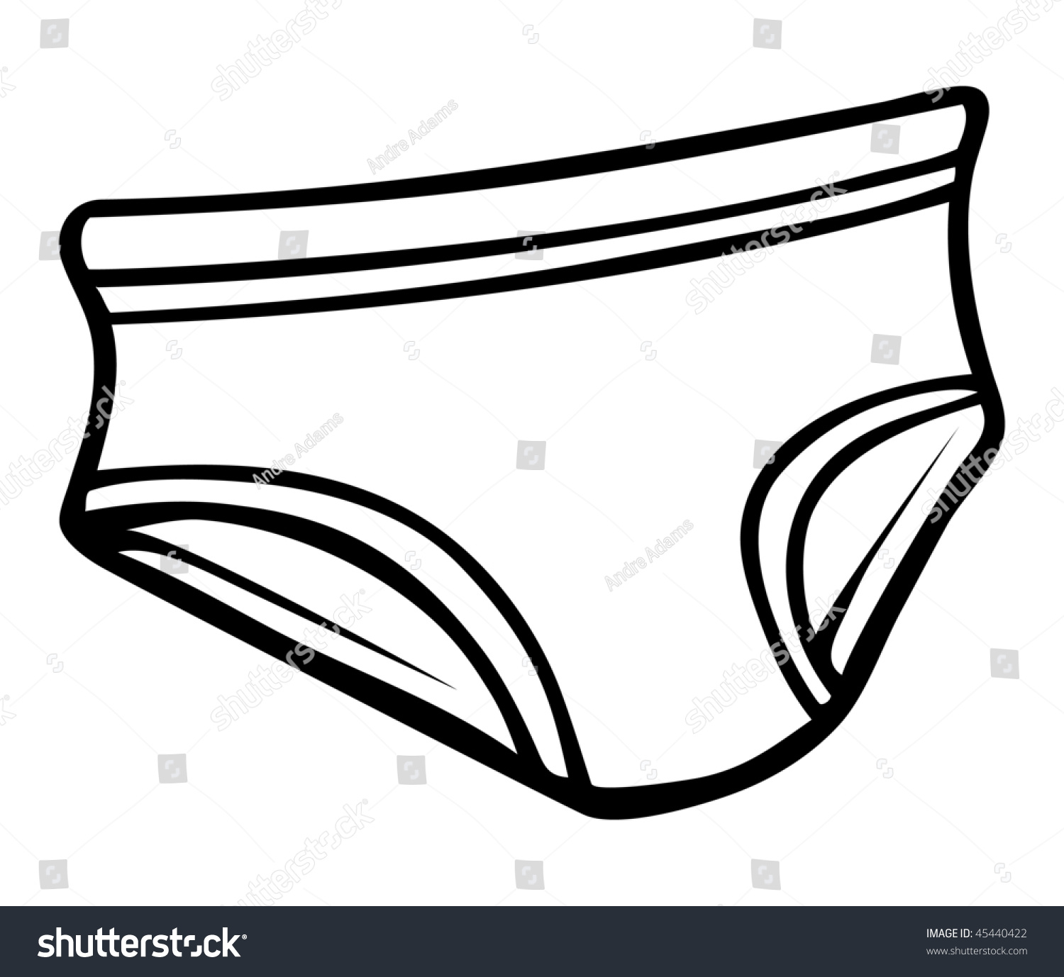 underwear clipart black and white - photo #9