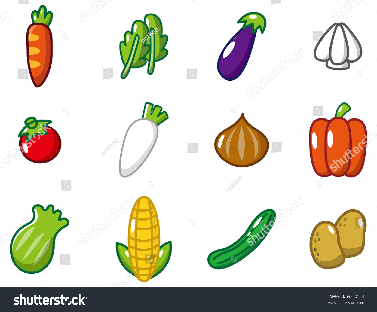 cartoon clipart of vegetables - photo #36
