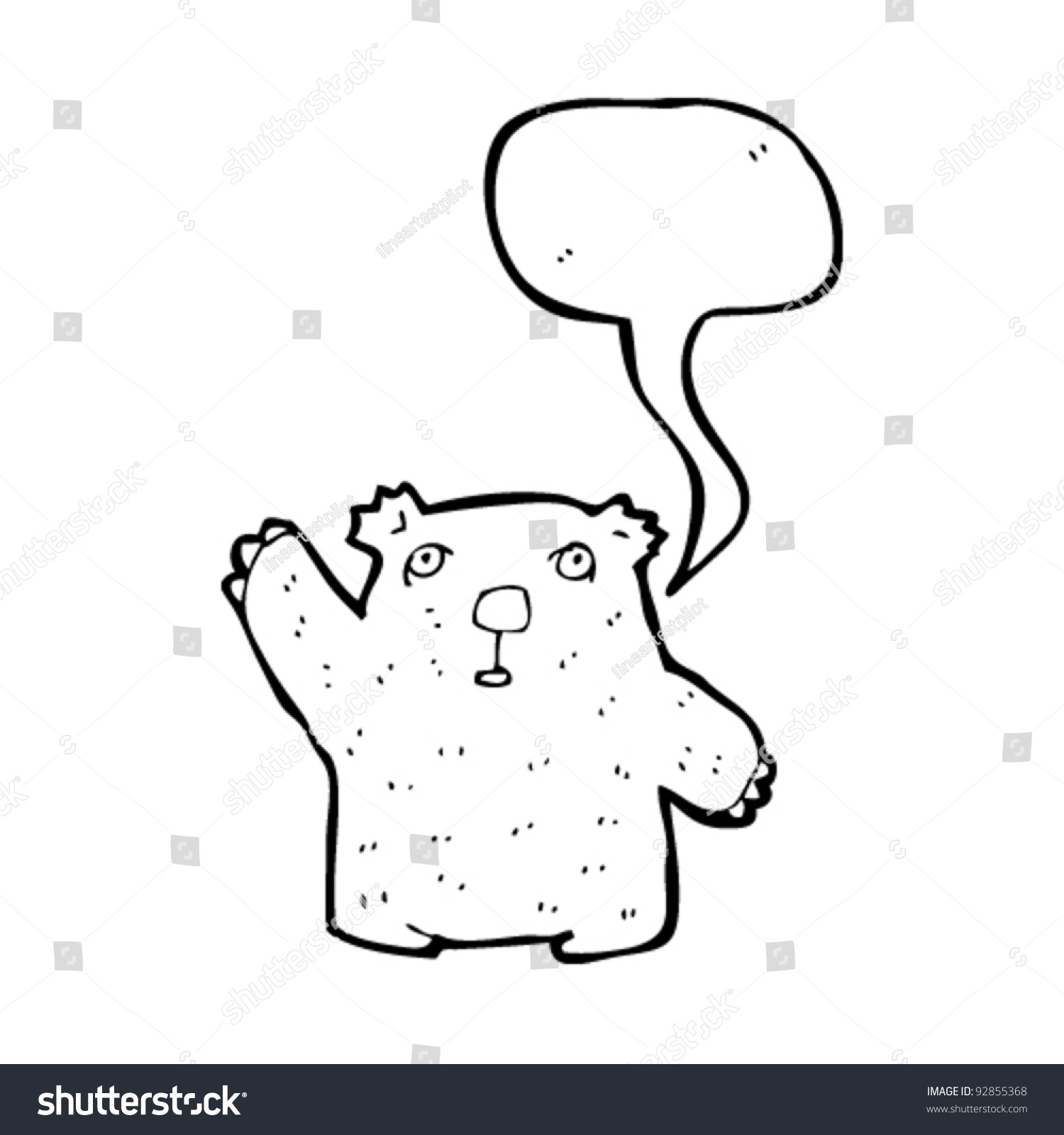 Cartoon Wombat Cartoon Stock Vector Illustration 92855368 : Shutterstock