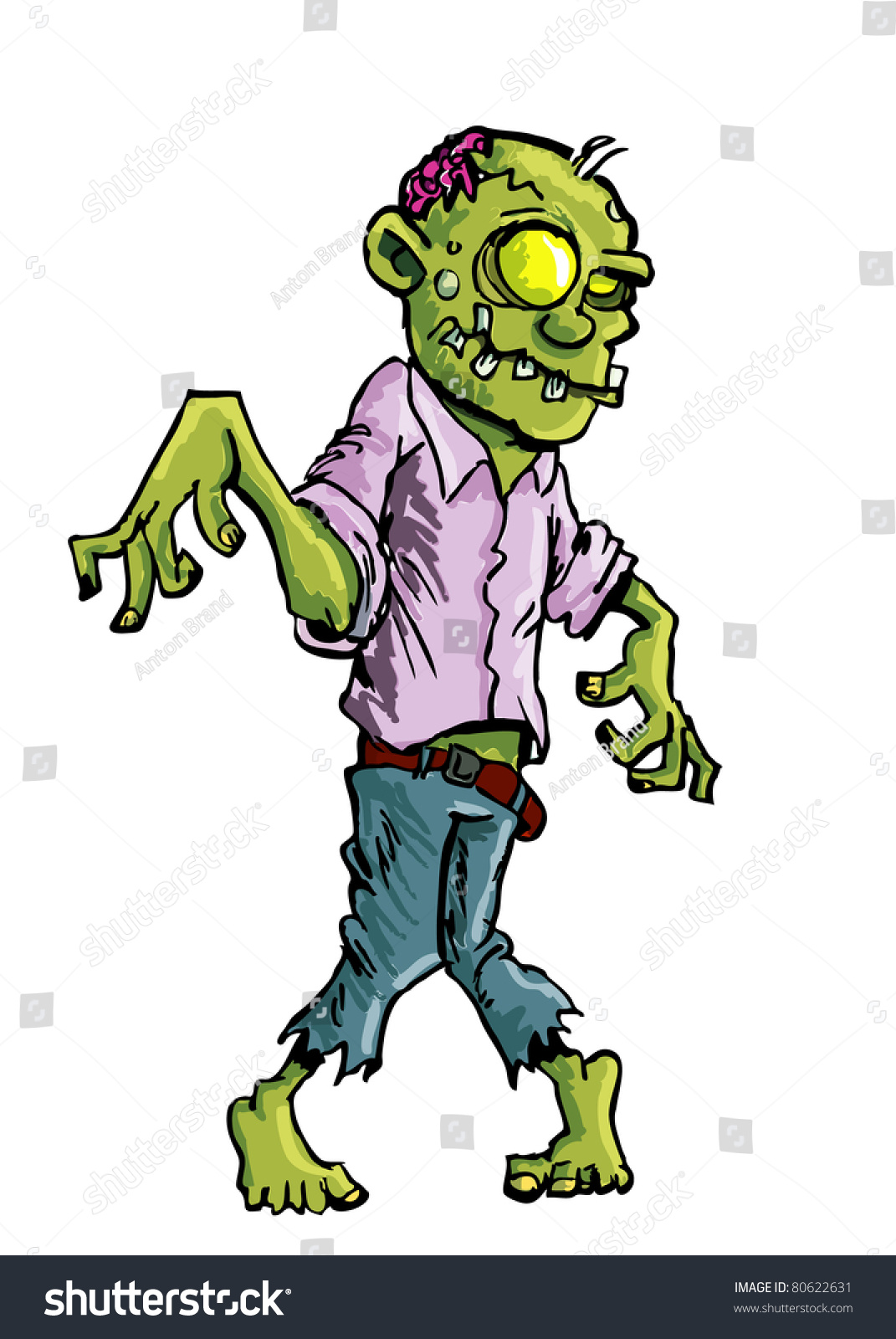 free animated zombie clipart - photo #50